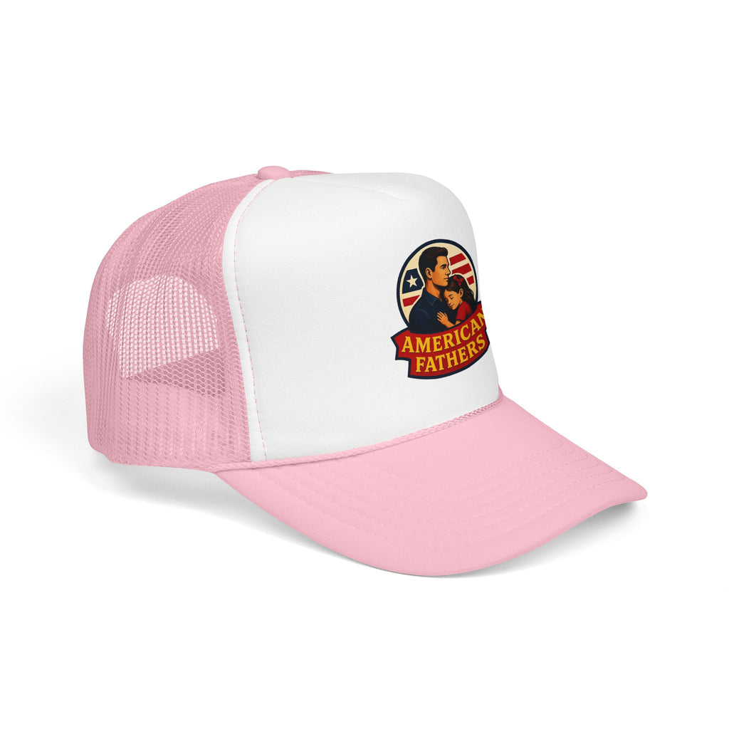 American Fathers Foam Trucker Hat — Patriotic Dad Cap