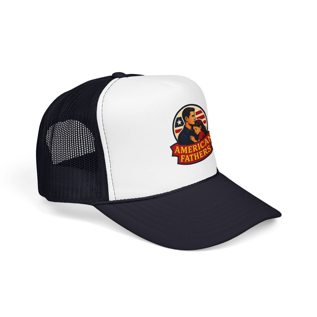 American Fathers Foam Trucker Hat — Patriotic Dad Cap