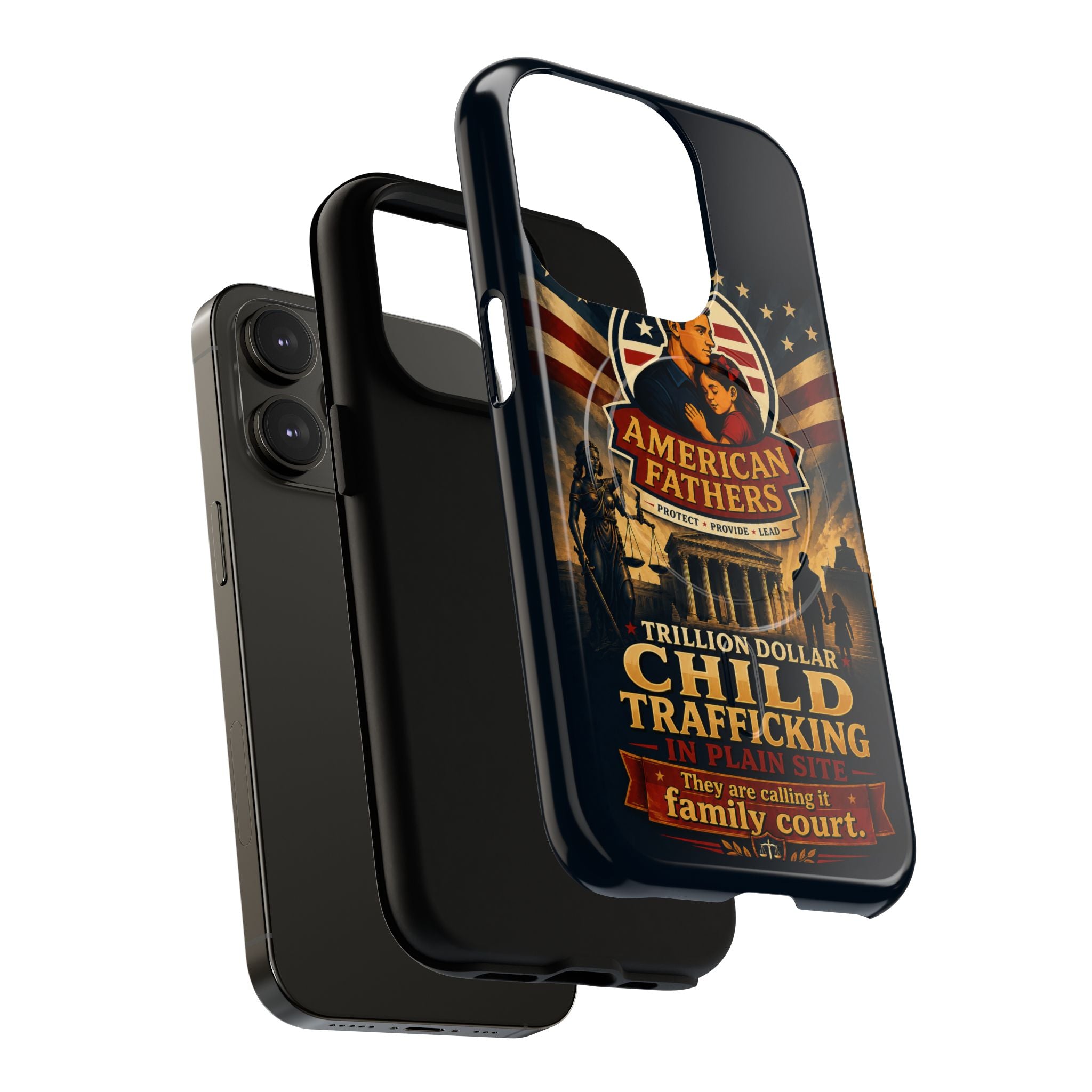 Phone Case — “Child Trafficking Making Trillions” Tough Magnetic Protective Case