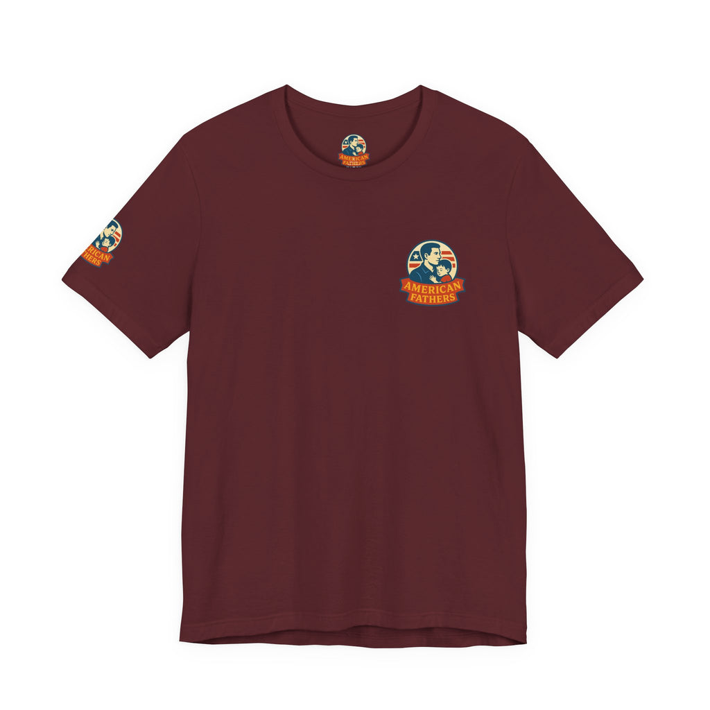 'America Fathers' Support Tee: 'There Is a Child Trafficking House - Its Called "Family Court"' Children's Rights Graphic