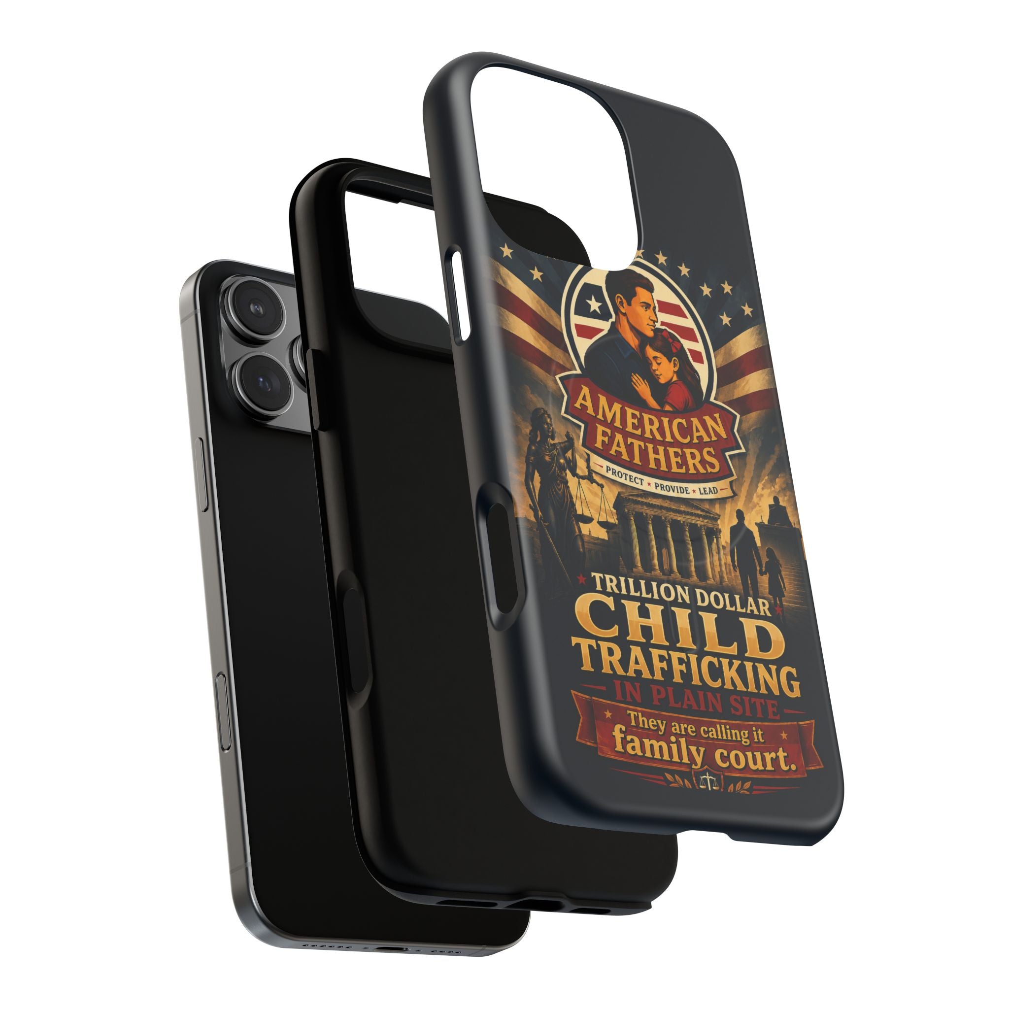 Phone Case — “Child Trafficking Making Trillions” Tough Magnetic Protective Case