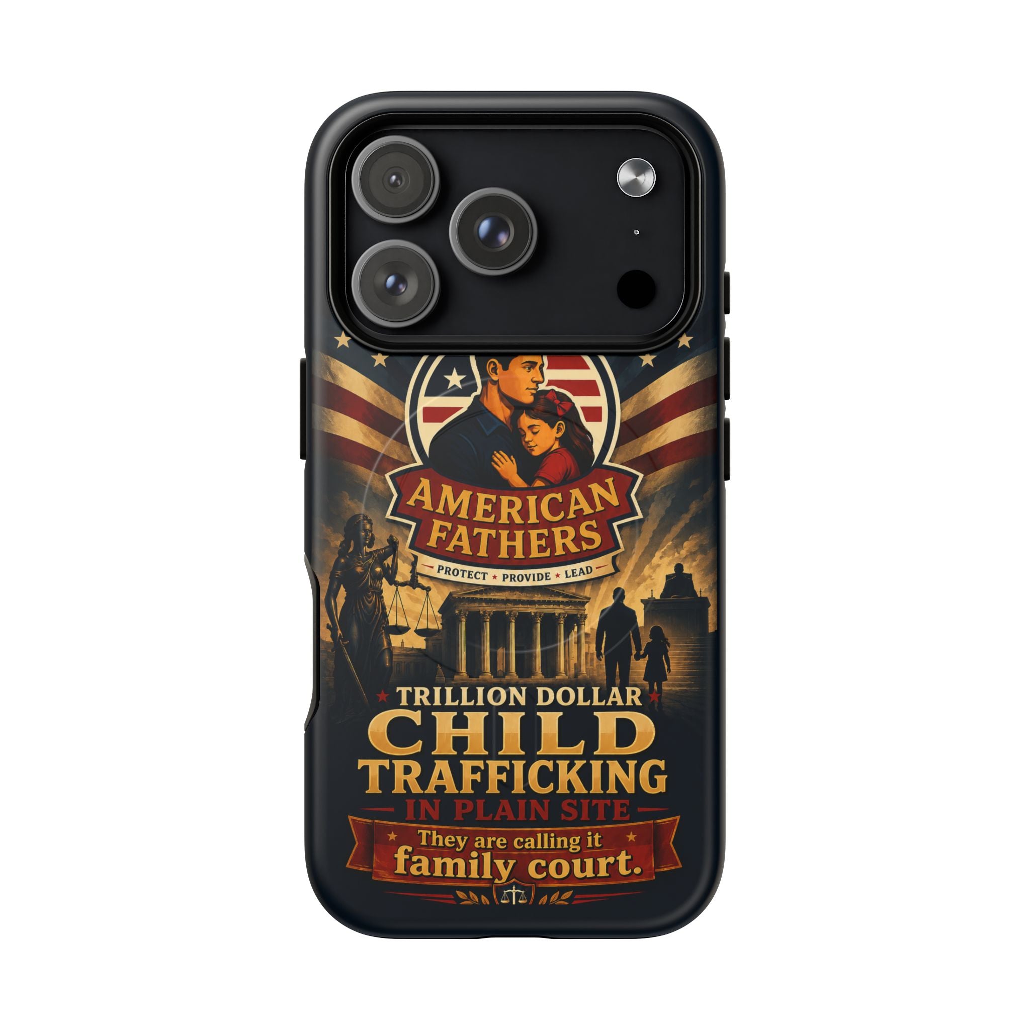 Phone Case — “Child Trafficking Making Trillions” Tough Magnetic Protective Case
