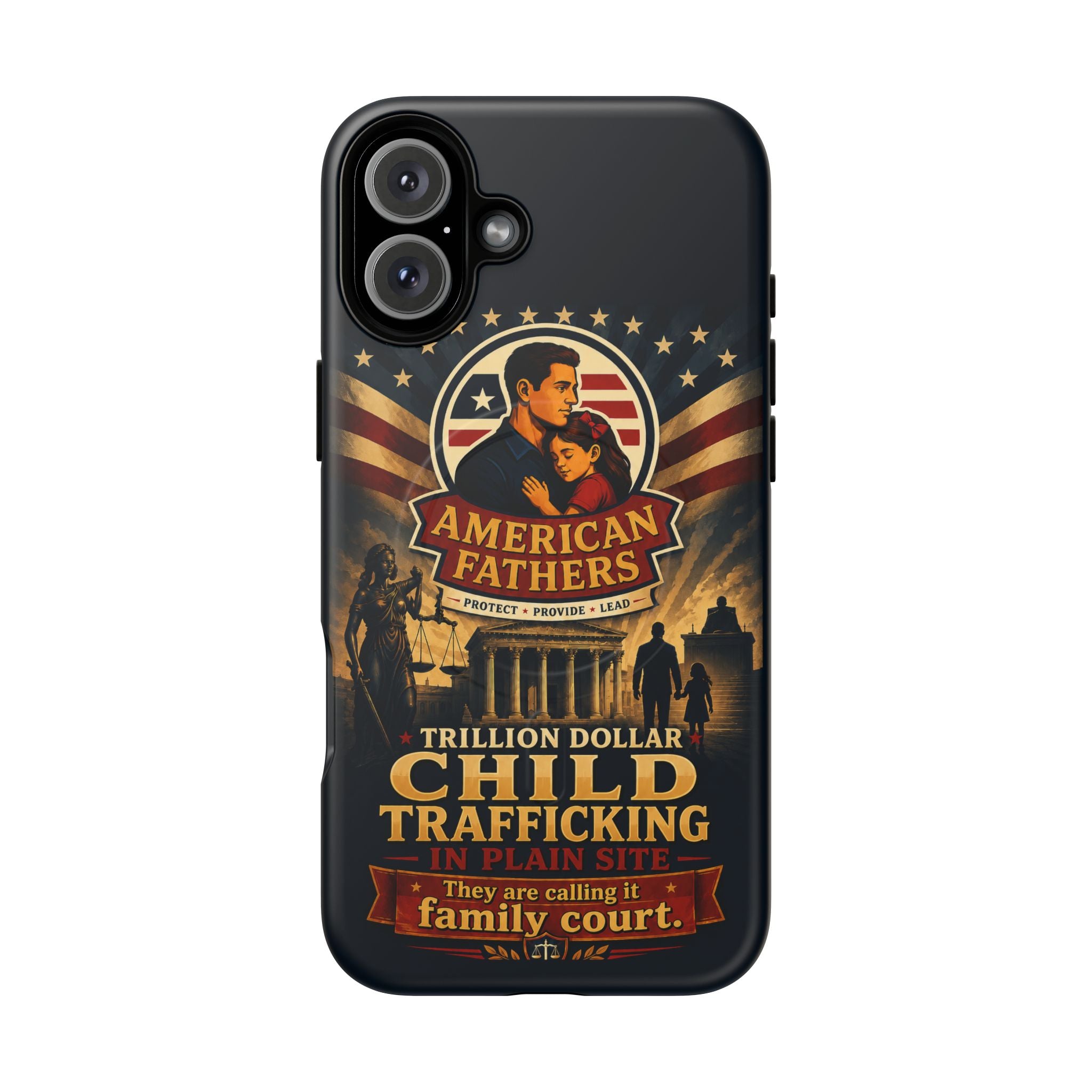 Phone Case — “Child Trafficking Making Trillions” Tough Magnetic Protective Case