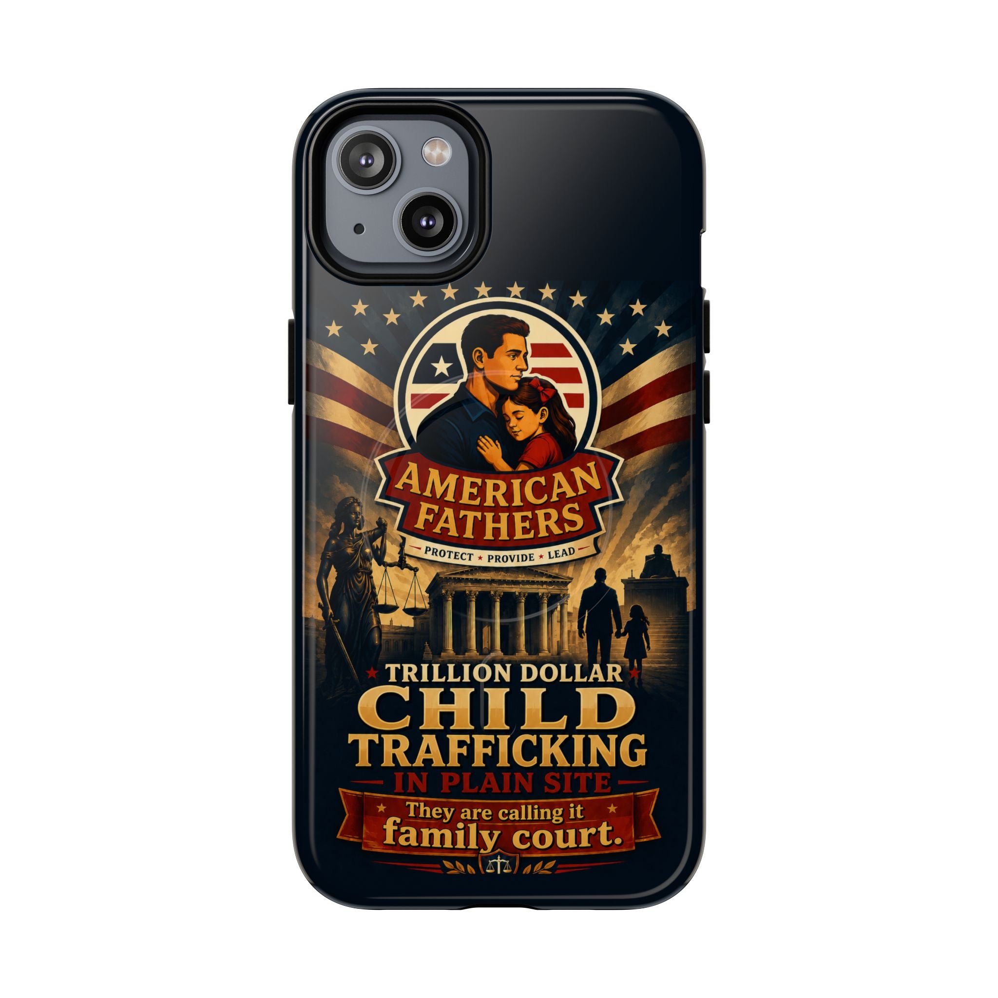 Phone Case — “Child Trafficking Making Trillions” Tough Magnetic Protective Case