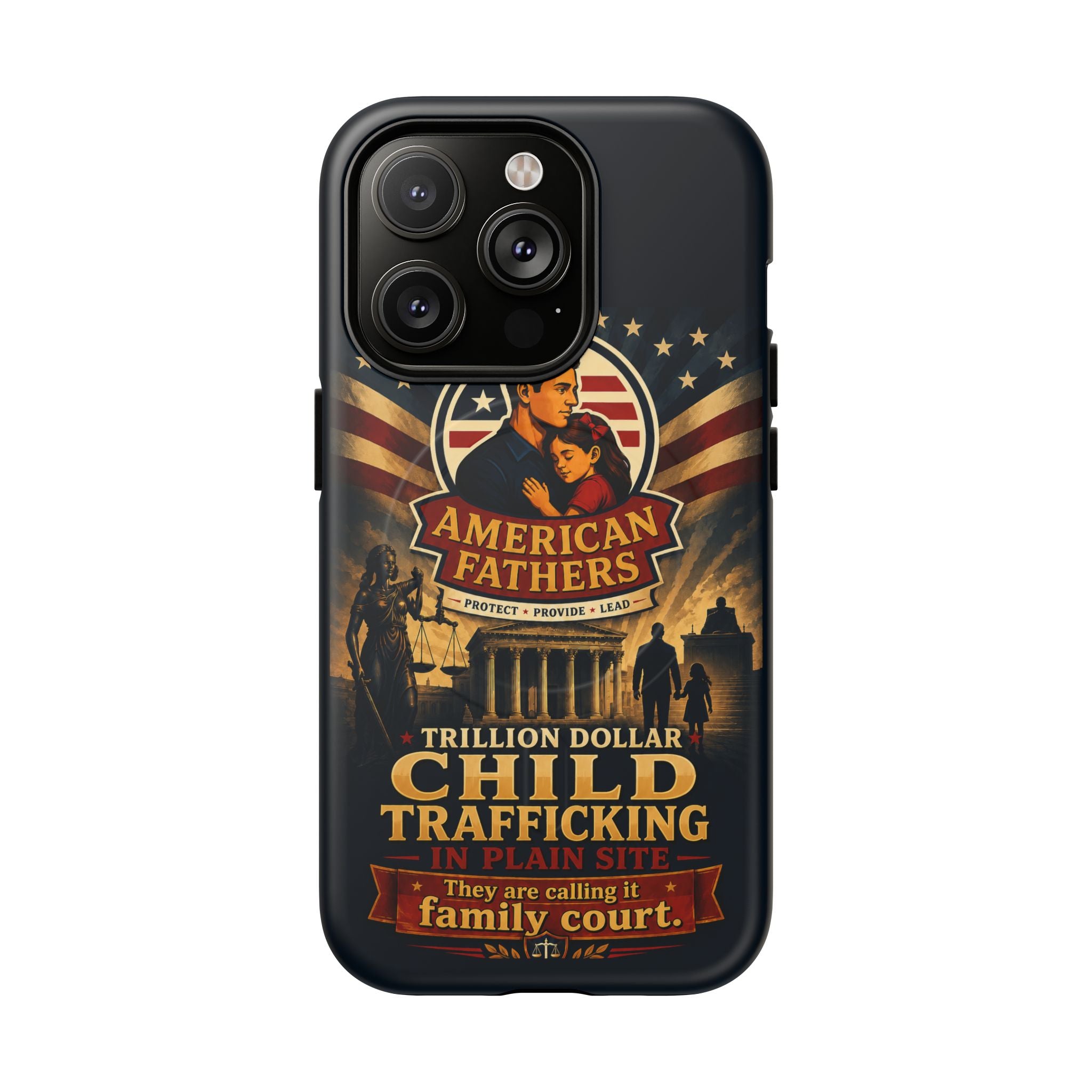 Phone Case — “Child Trafficking Making Trillions” Tough Magnetic Protective Case