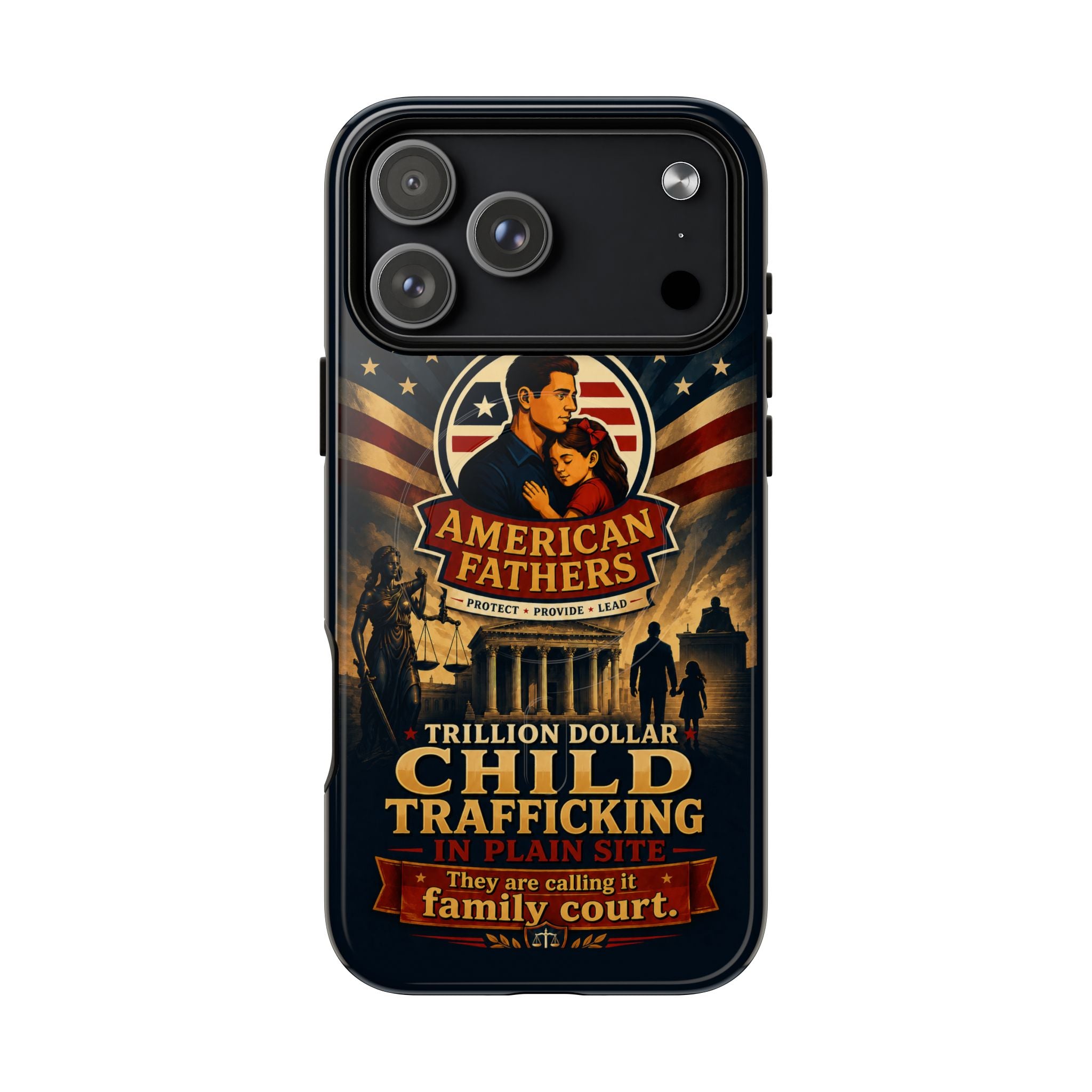 Phone Case — “Child Trafficking Making Trillions” Tough Magnetic Protective Case