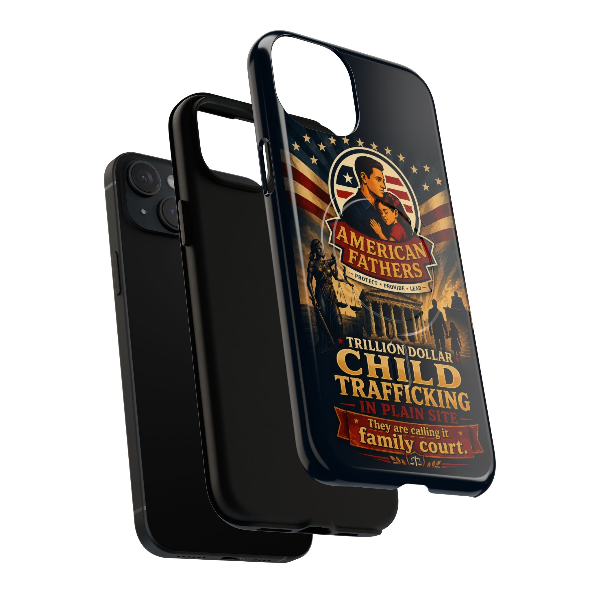 Phone Case — “Child Trafficking Making Trillions” Tough Magnetic Protective Case