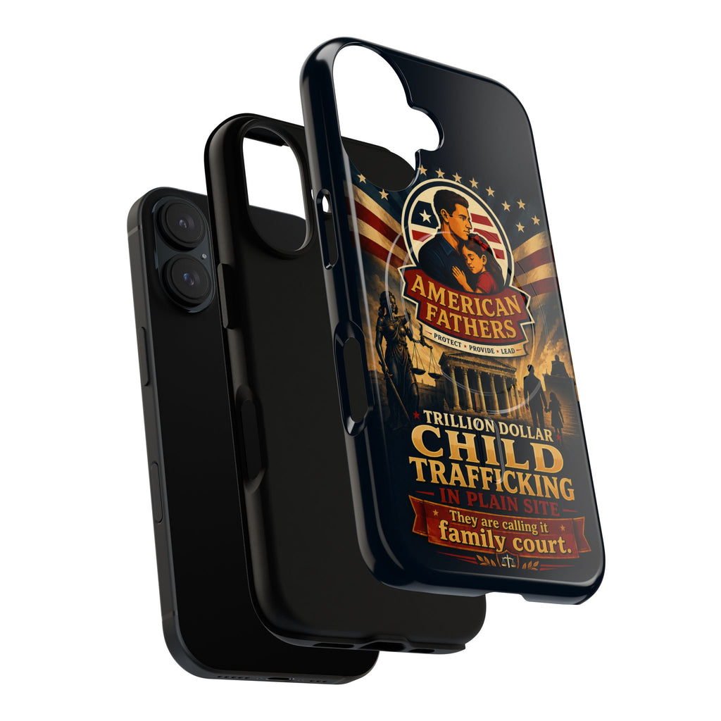 Phone Case — “Child Trafficking Making Trillions” Tough Magnetic Protective Case