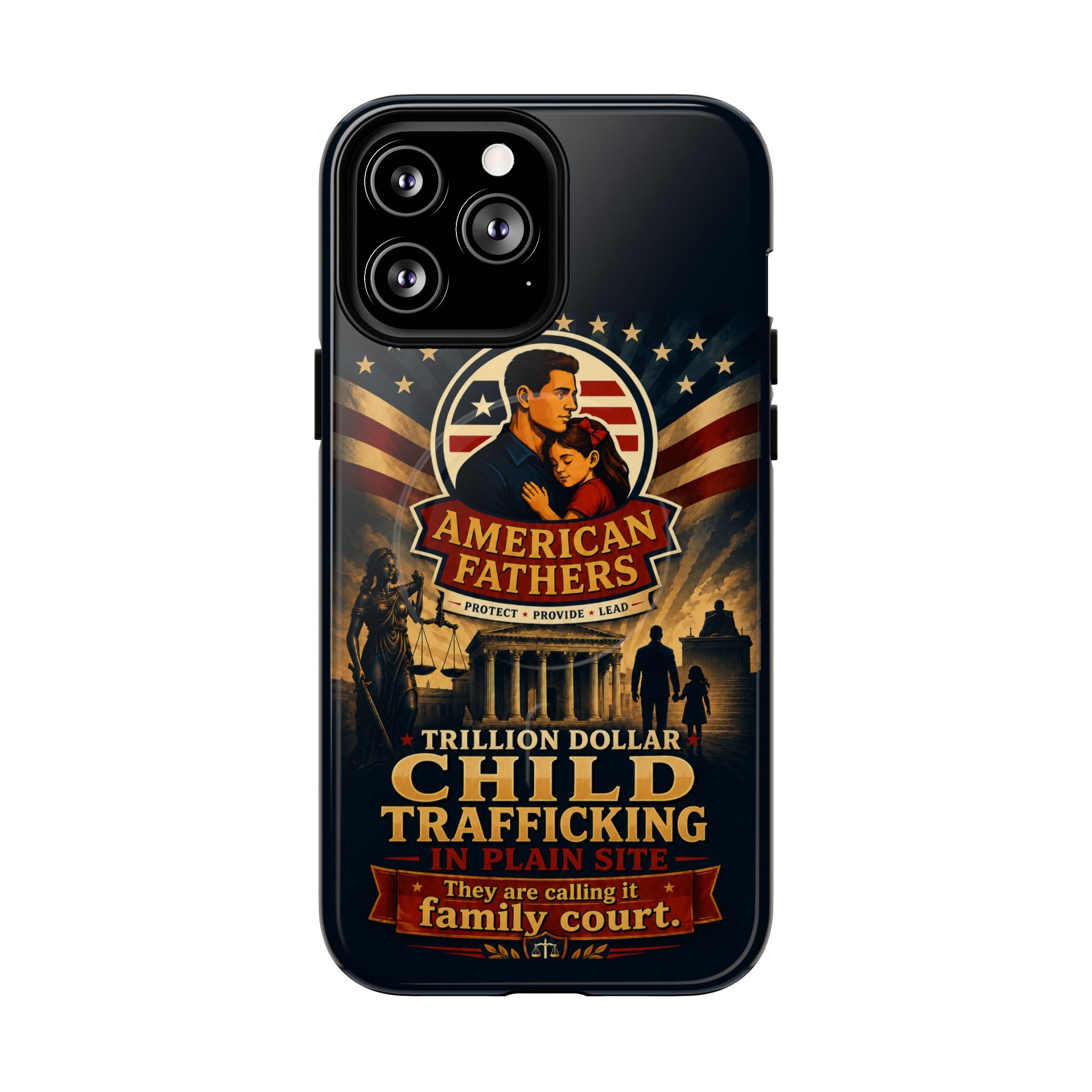 Phone Case — “Child Trafficking Making Trillions” Tough Magnetic Protective Case