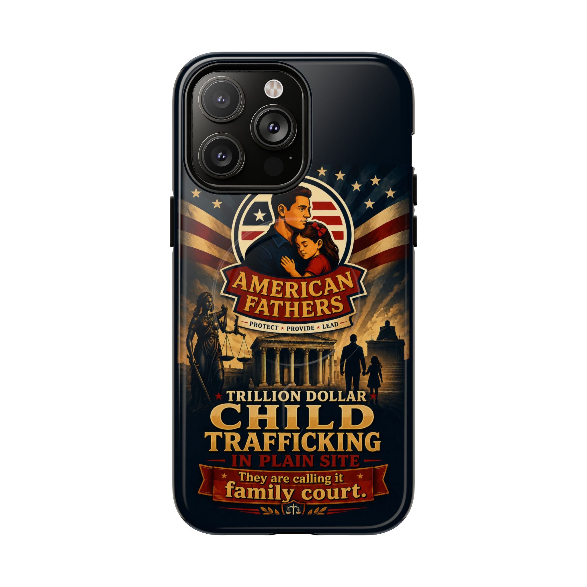 Phone Case — “Child Trafficking Making Trillions” Tough Magnetic Protective Case