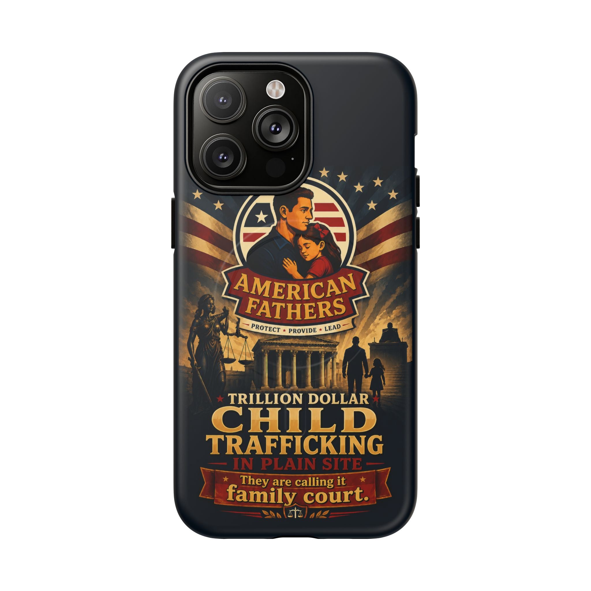 Phone Case — “Child Trafficking Making Trillions” Tough Magnetic Protective Case
