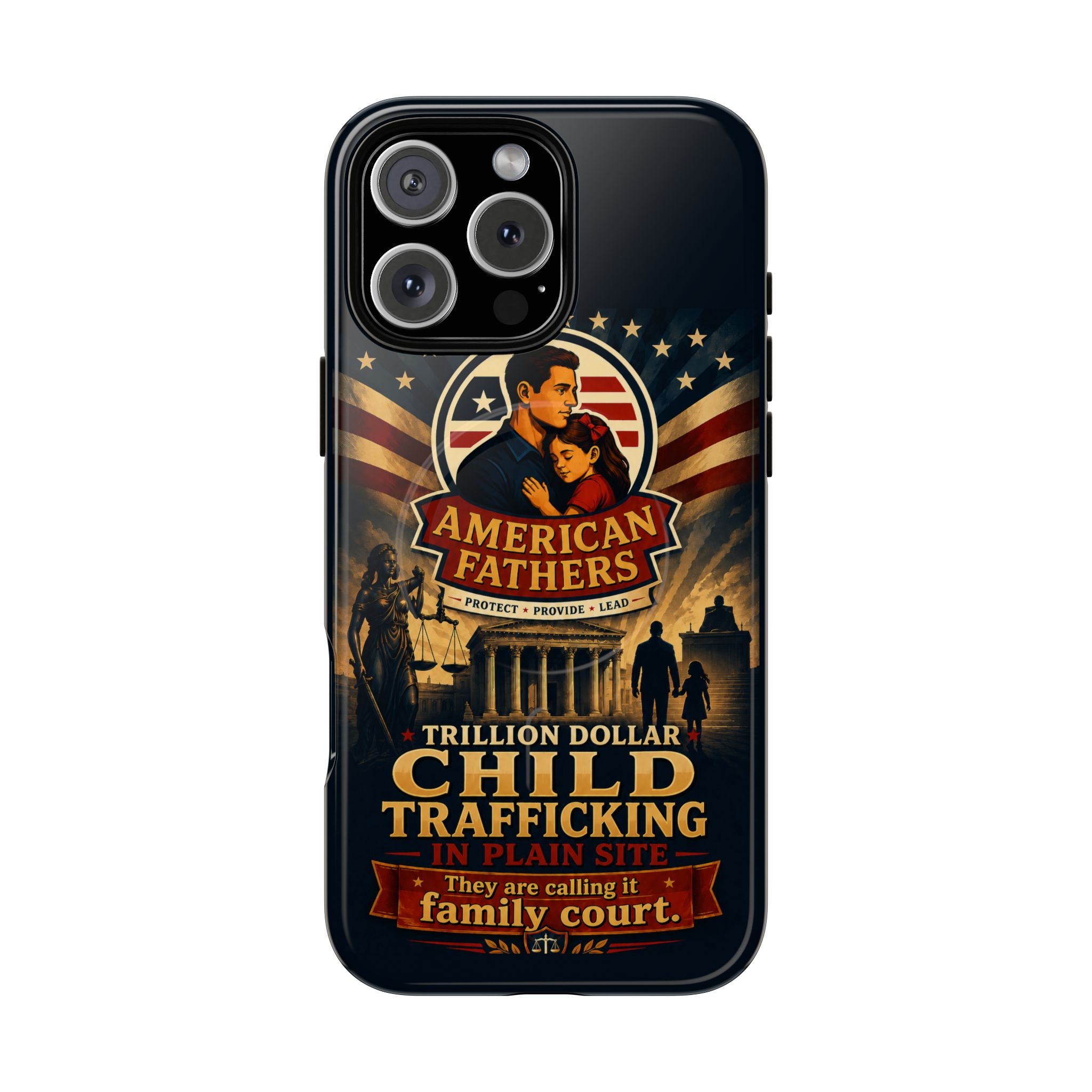 Phone Case — “Child Trafficking Making Trillions” Tough Magnetic Protective Case