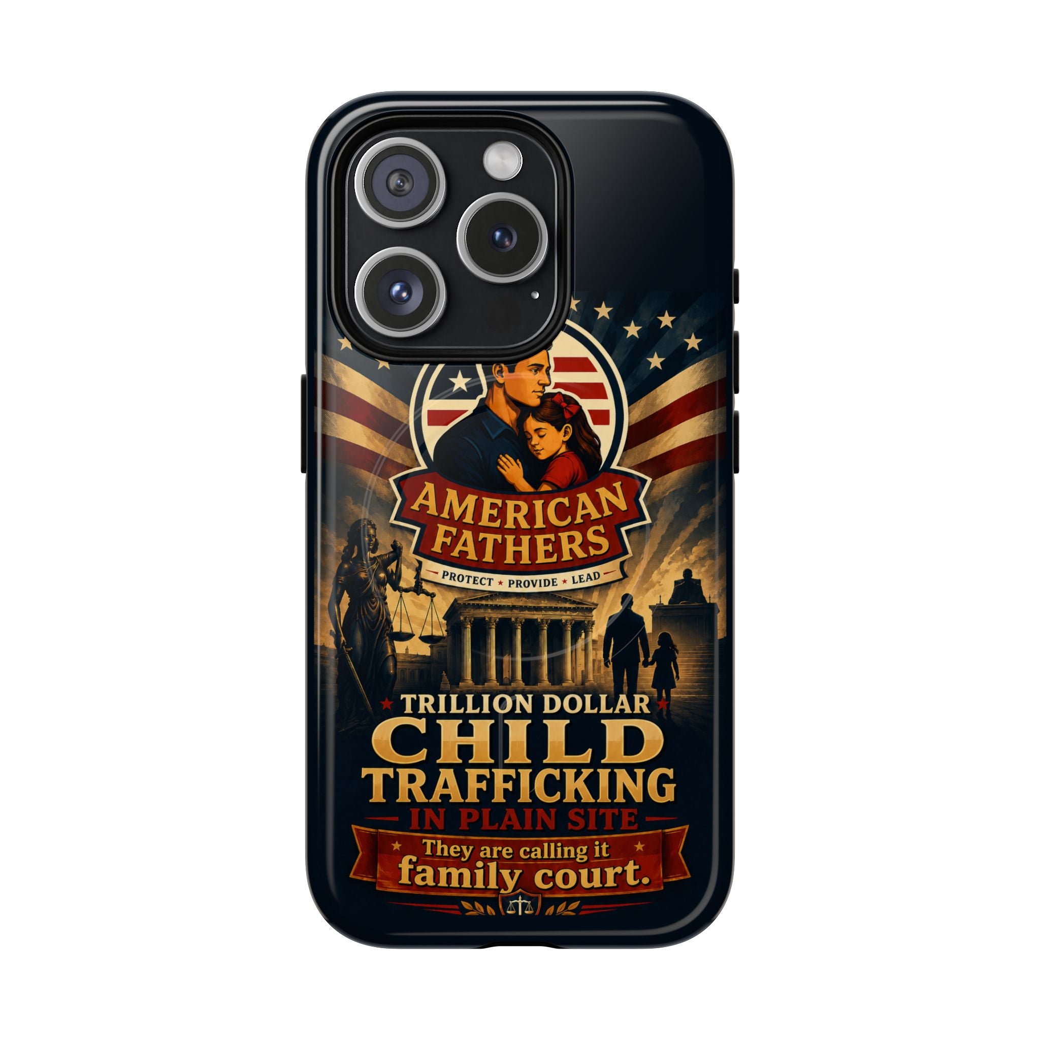 Phone Case — “Child Trafficking Making Trillions” Tough Magnetic Protective Case