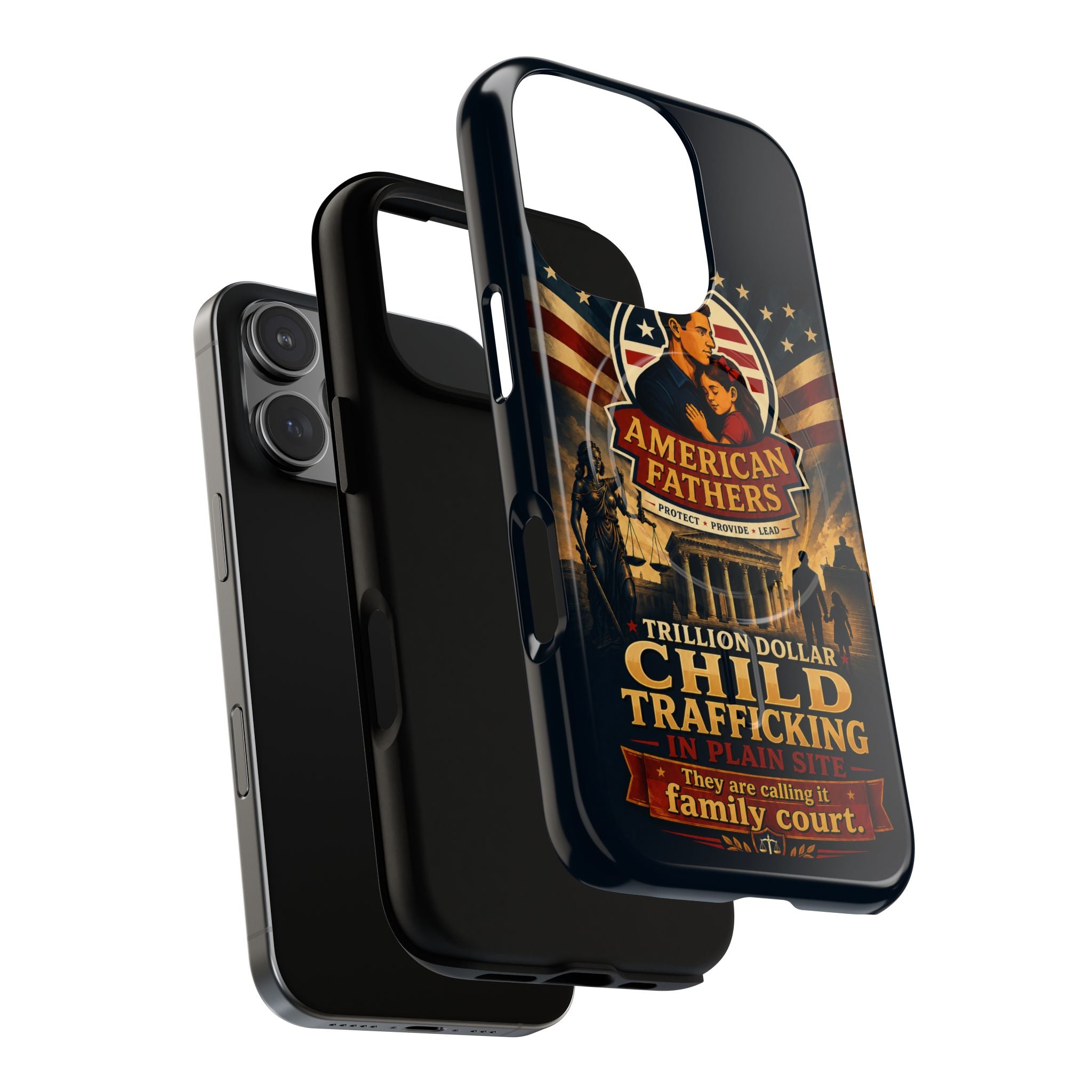 Phone Case — “Child Trafficking Making Trillions” Tough Magnetic Protective Case