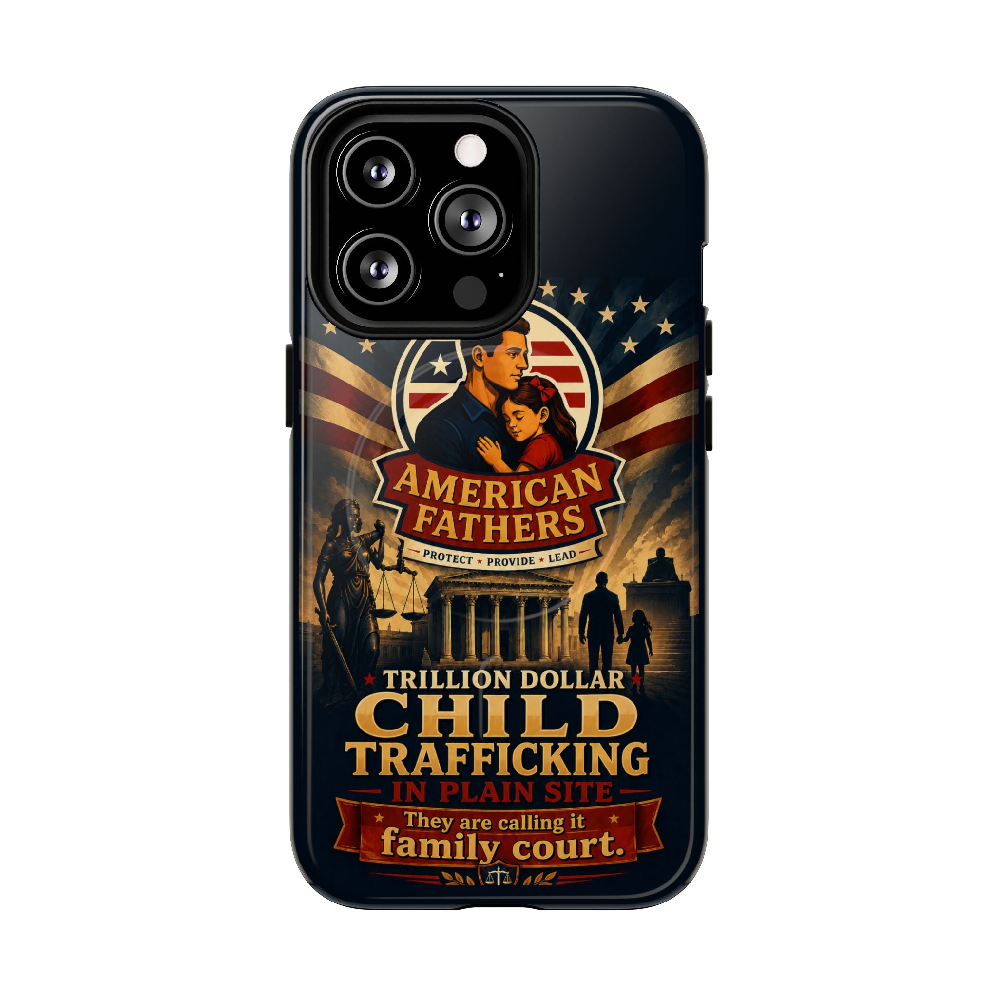 Phone Case — “Child Trafficking Making Trillions” Tough Magnetic Protective Case