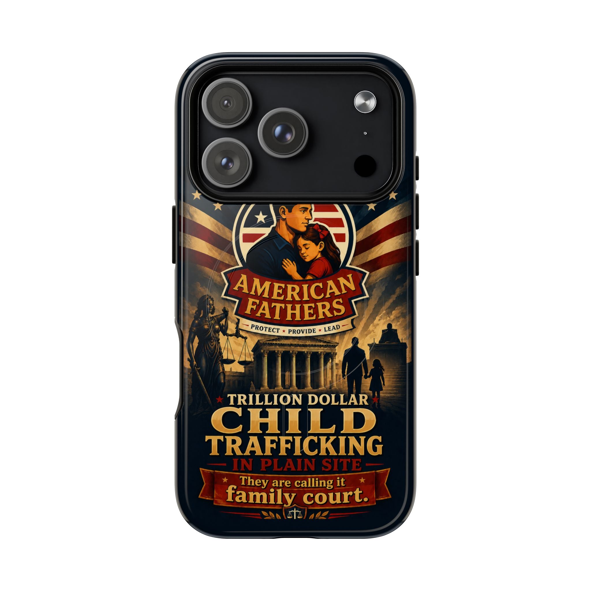 Phone Case — “Child Trafficking Making Trillions” Tough Magnetic Protective Case