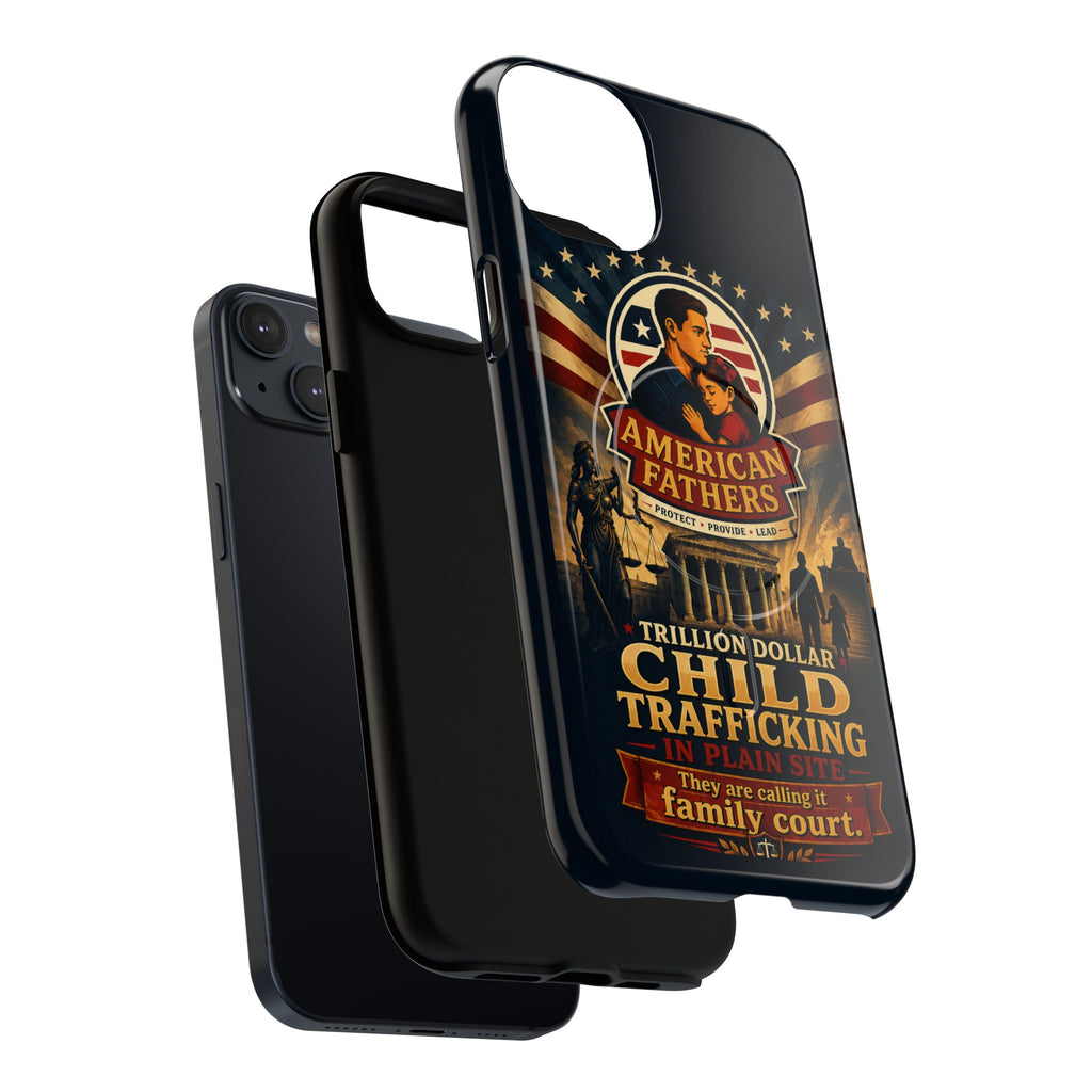 Phone Case — “Child Trafficking Making Trillions” Tough Magnetic Protective Case