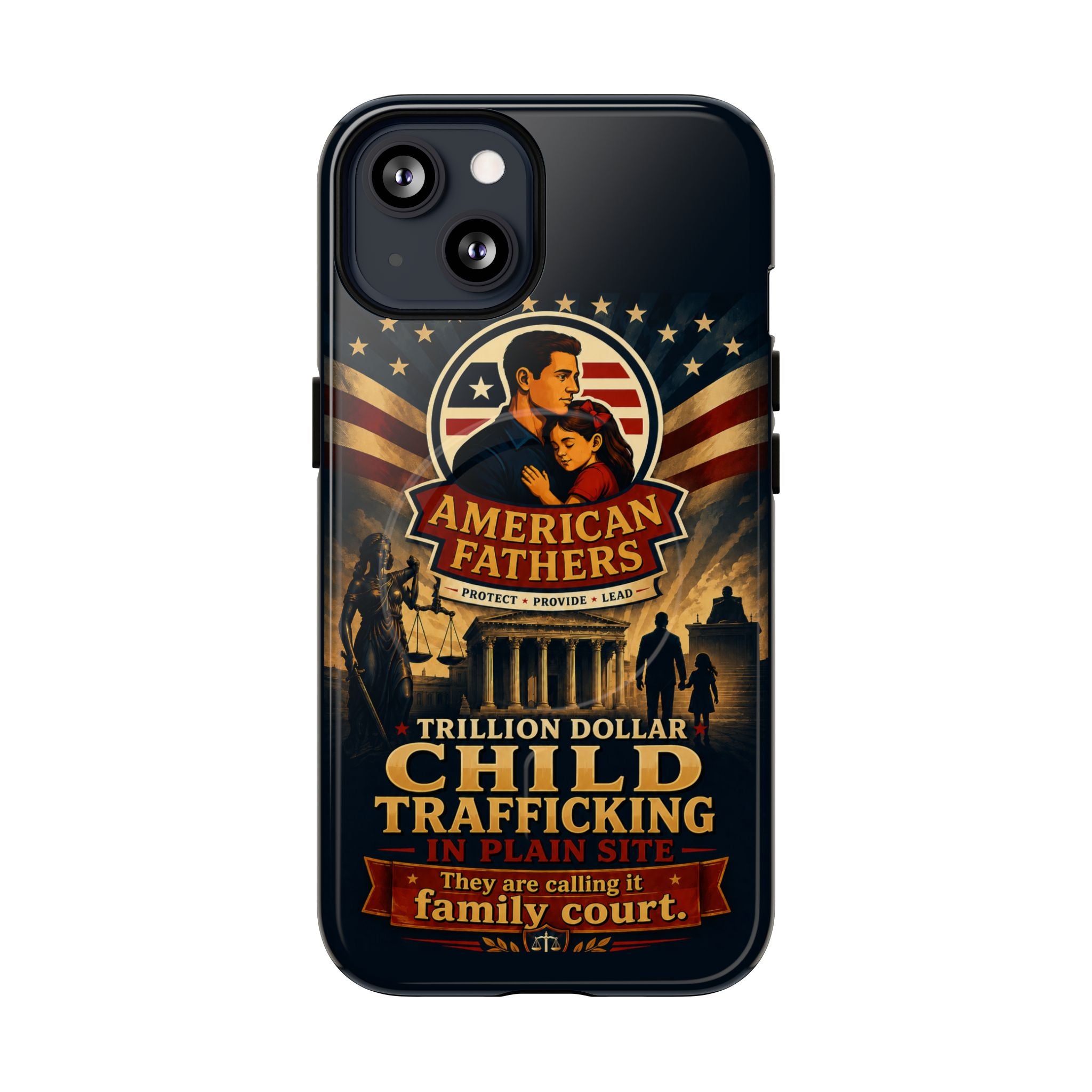 Phone Case — “Child Trafficking Making Trillions” Tough Magnetic Protective Case