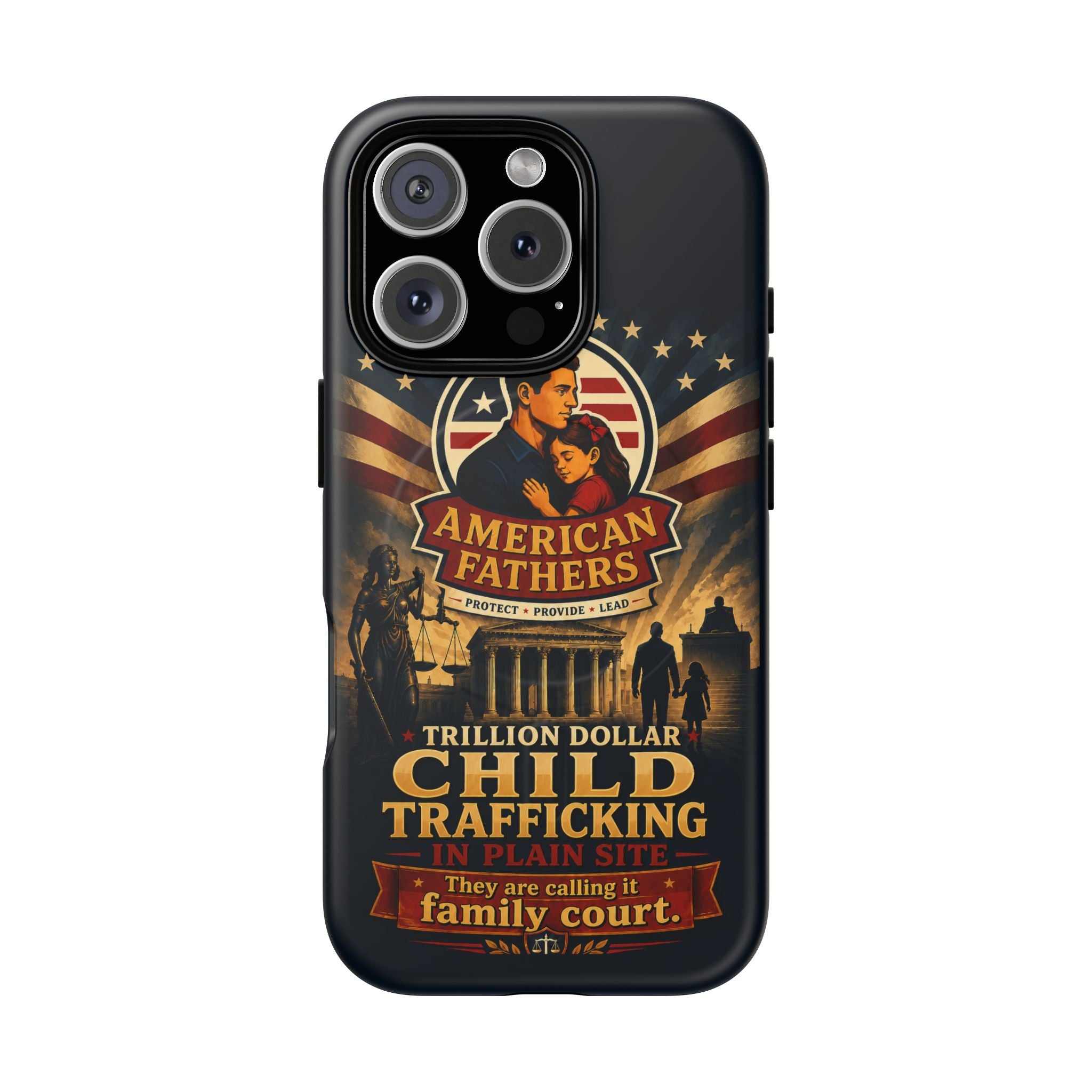 Phone Case — “Child Trafficking Making Trillions” Tough Magnetic Protective Case