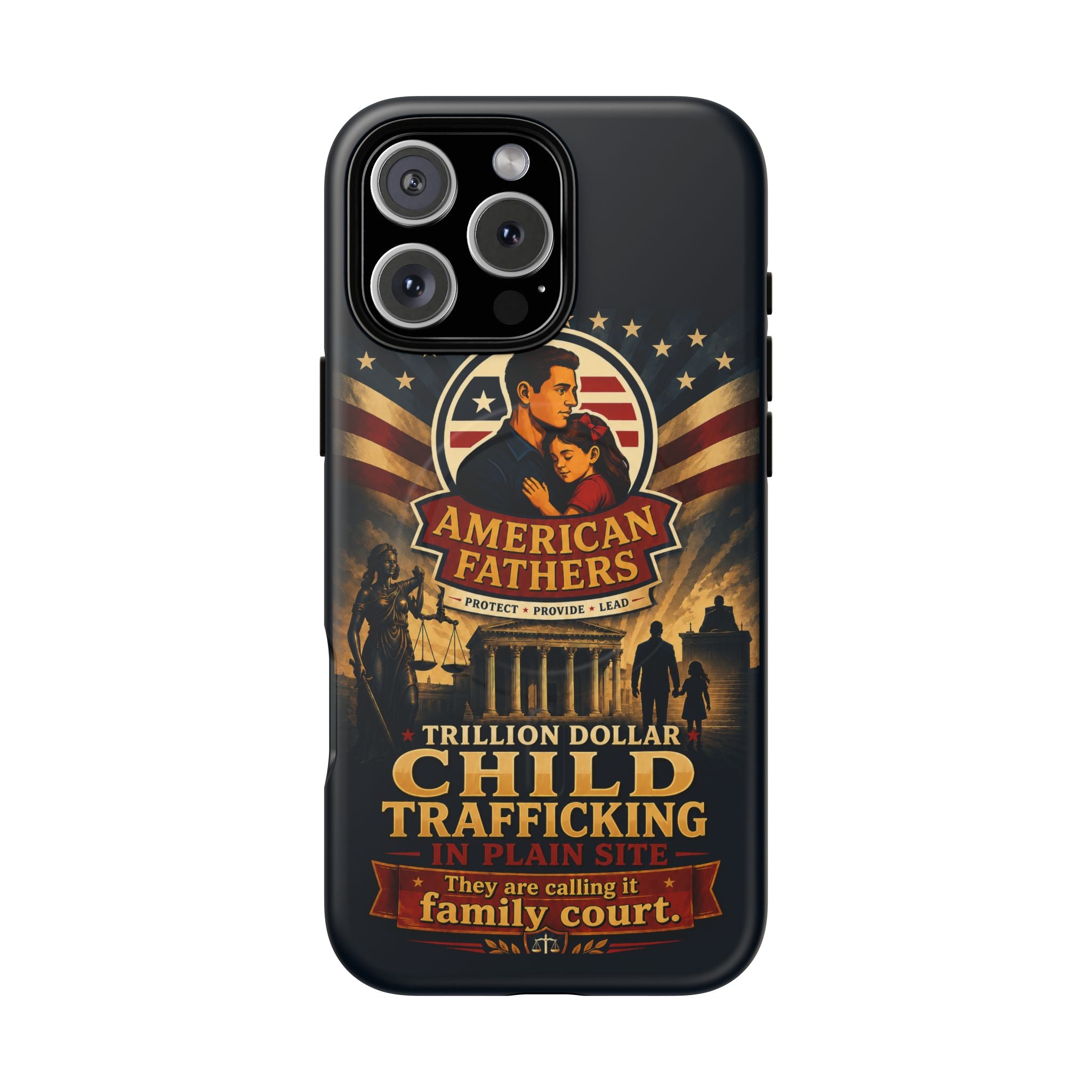 Phone Case — “Child Trafficking Making Trillions” Tough Magnetic Protective Case