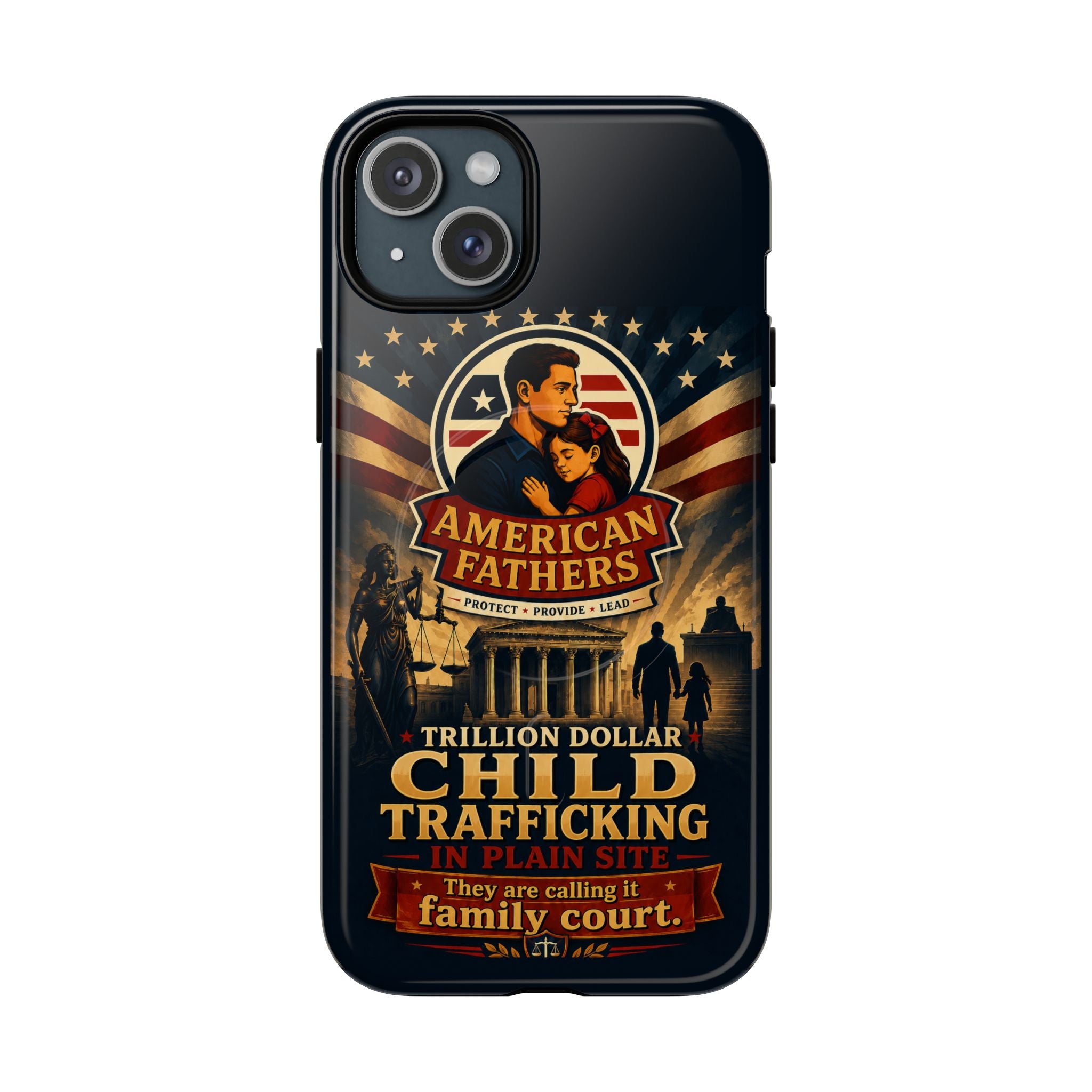 Phone Case — “Child Trafficking Making Trillions” Tough Magnetic Protective Case