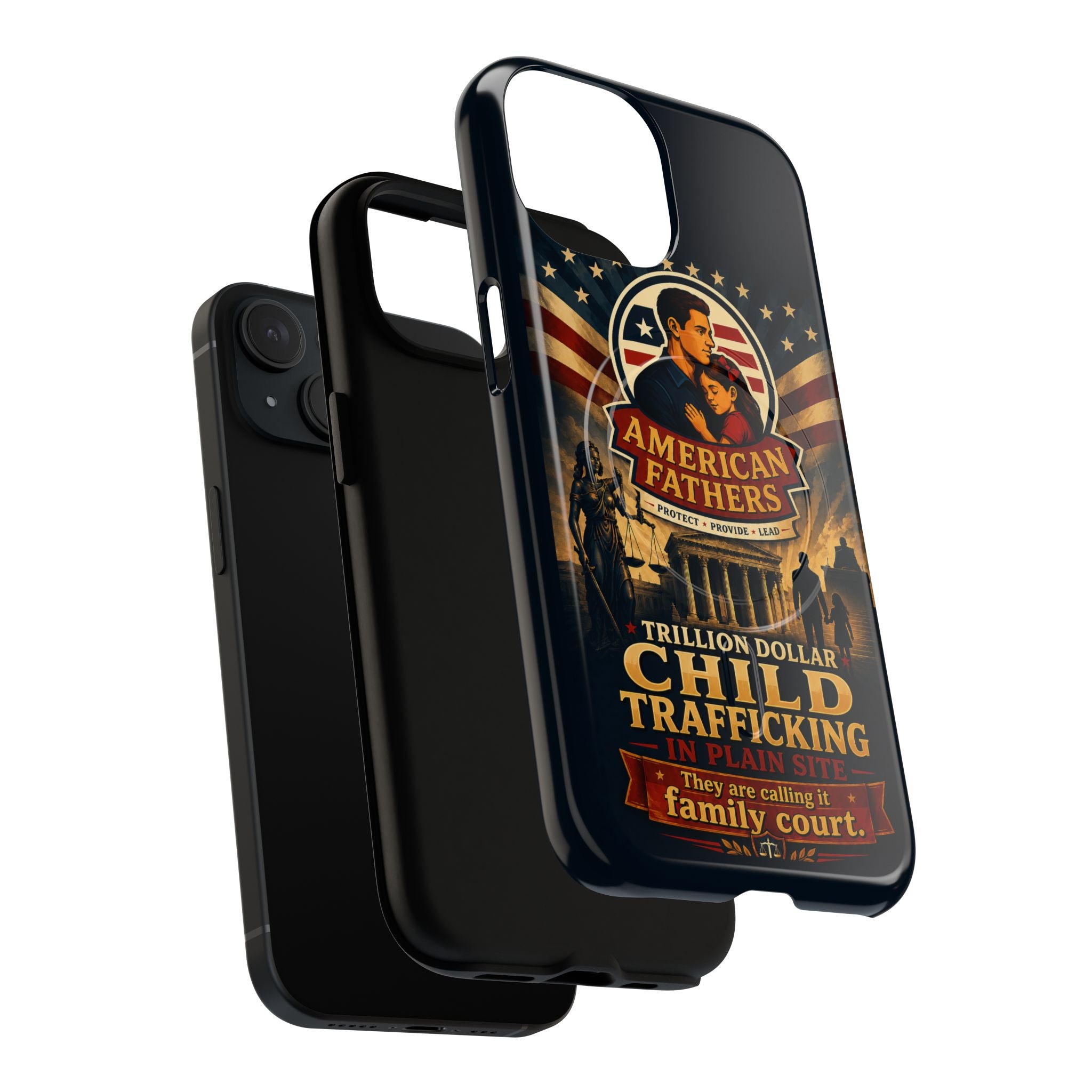 Phone Case — “Child Trafficking Making Trillions” Tough Magnetic Protective Case