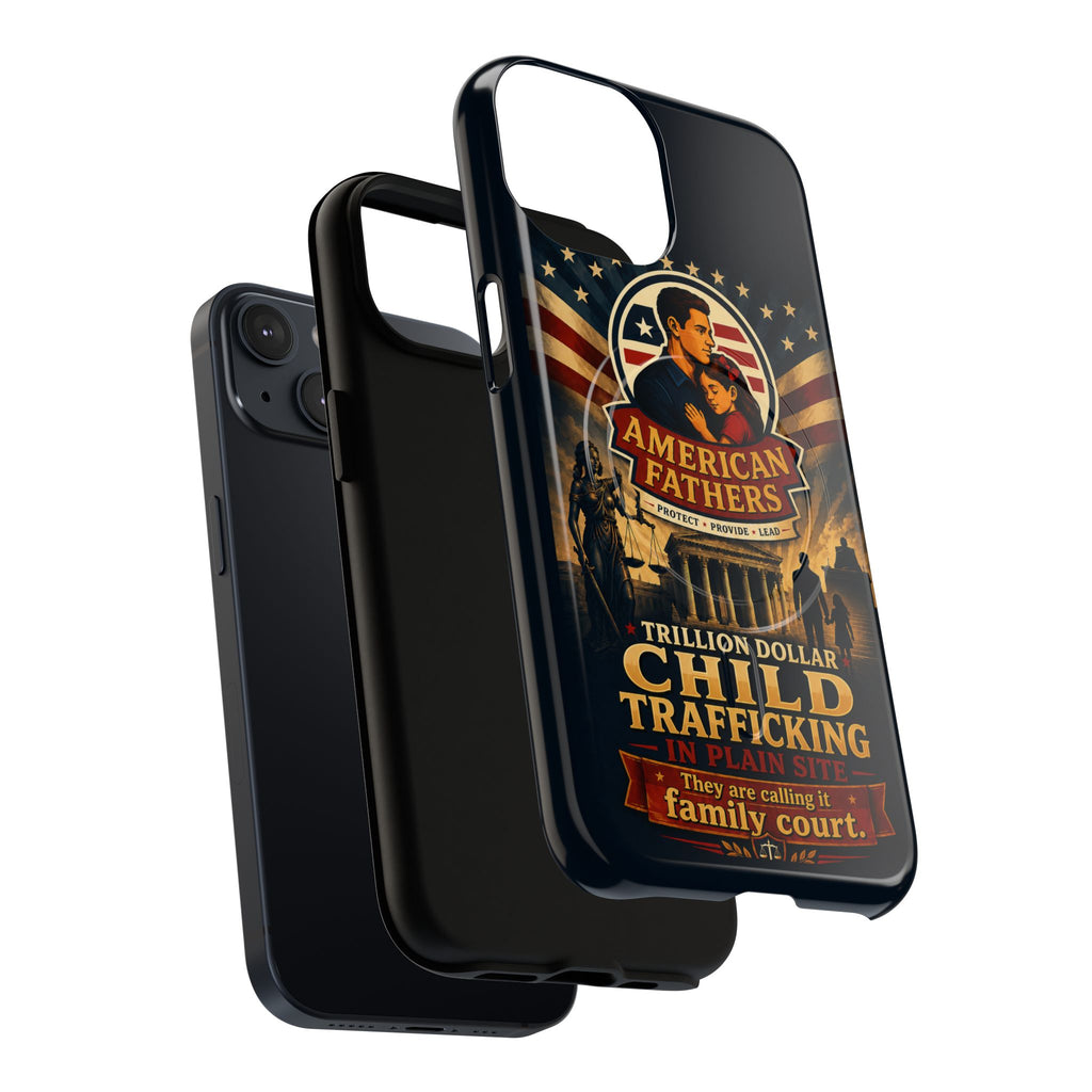 Phone Case — “Child Trafficking Making Trillions” Tough Magnetic Protective Case