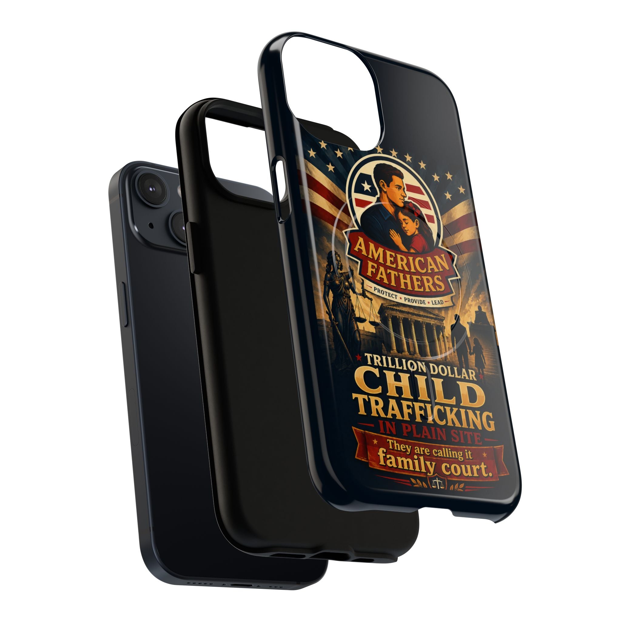 Phone Case — “Child Trafficking Making Trillions” Tough Magnetic Protective Case
