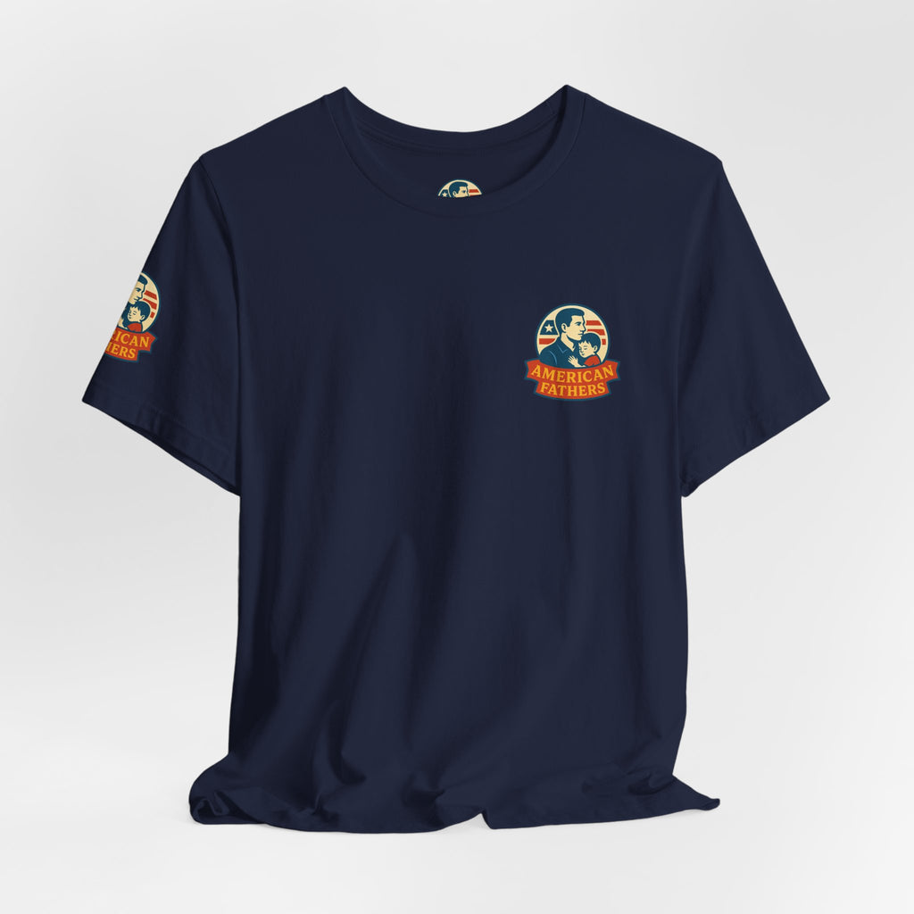 'America Fathers' Support Tee: 'There Is a Child Trafficking House - Its Called "Family Court"' Children's Rights Graphic