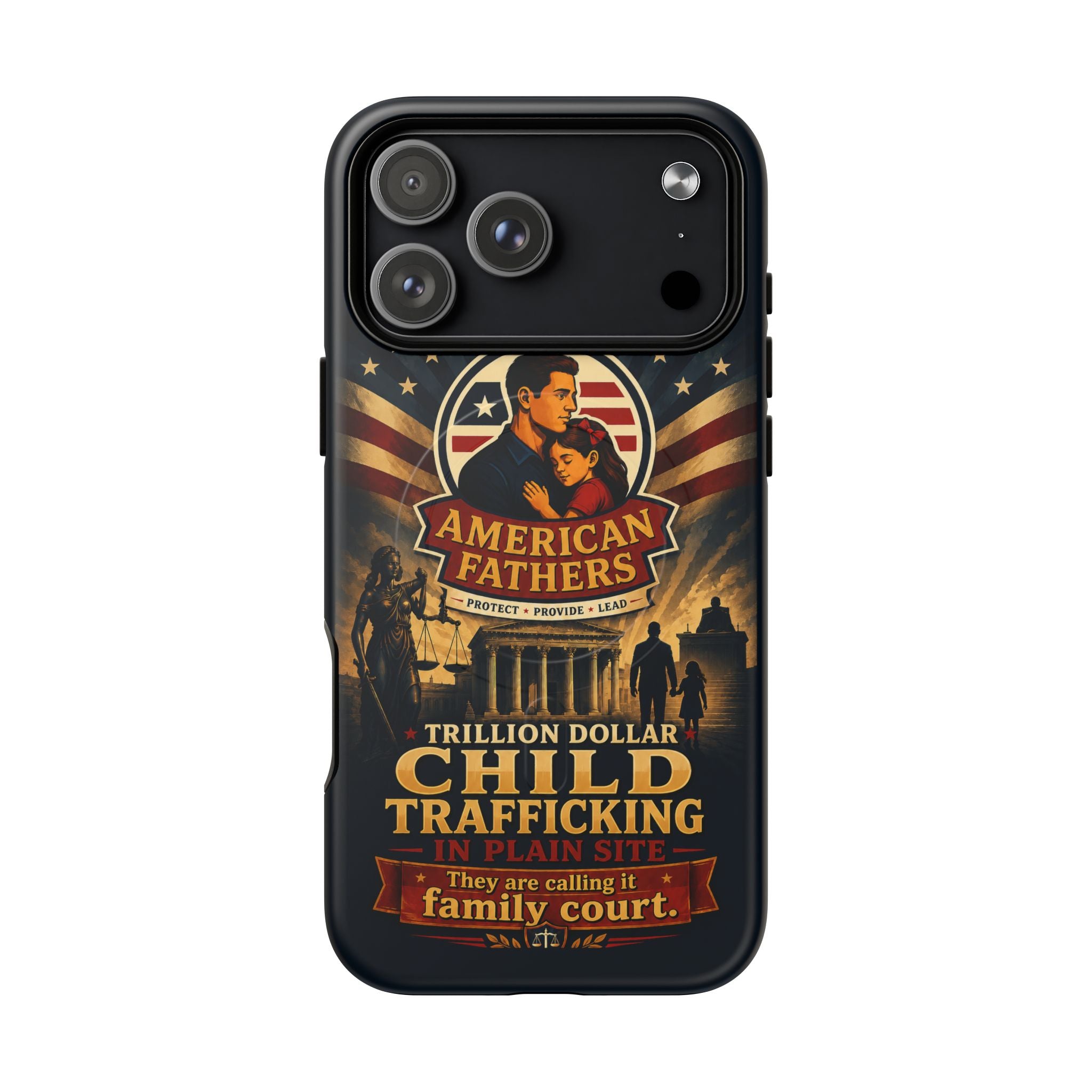 Phone Case — “Child Trafficking Making Trillions” Tough Magnetic Protective Case