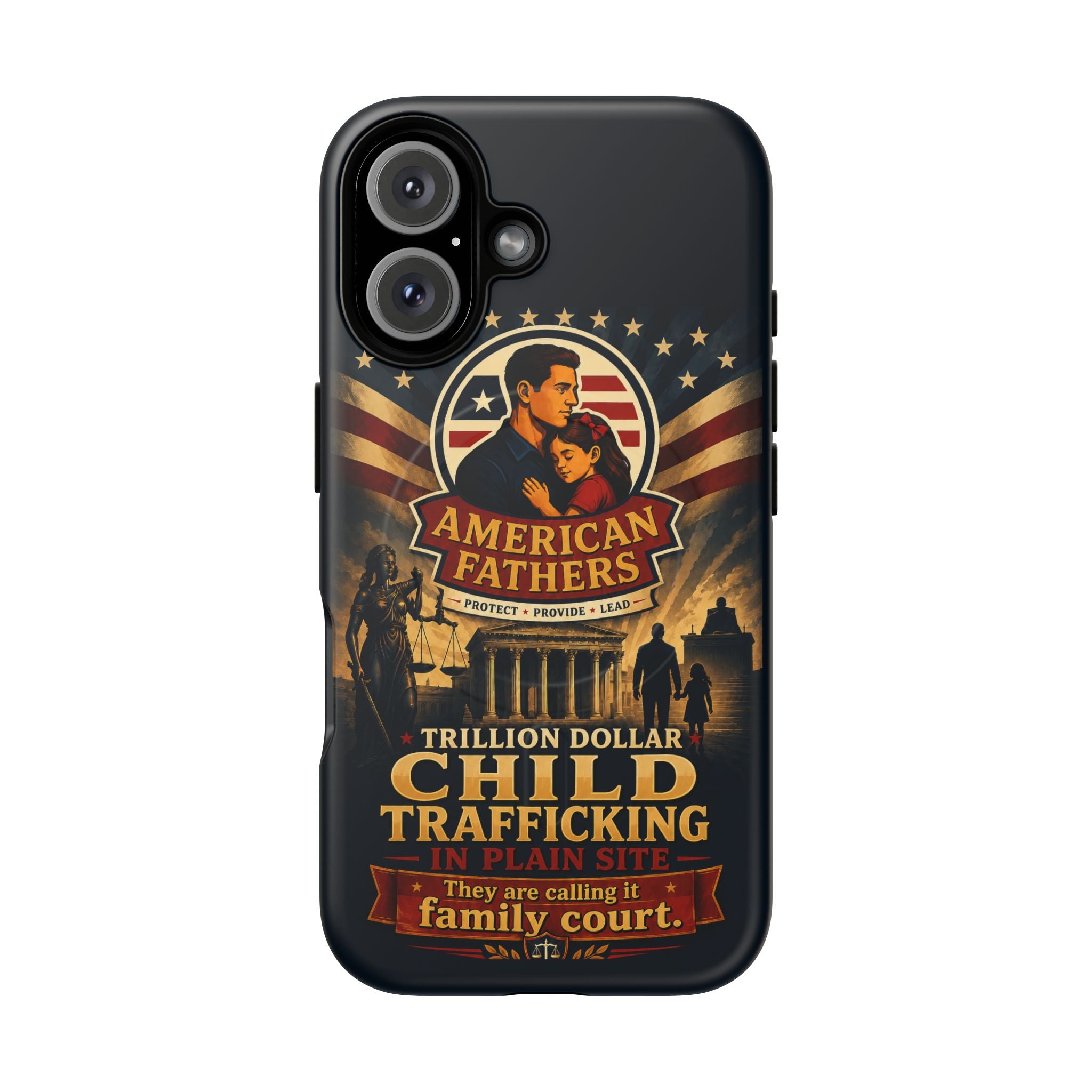 Phone Case — “Child Trafficking Making Trillions” Tough Magnetic Protective Case