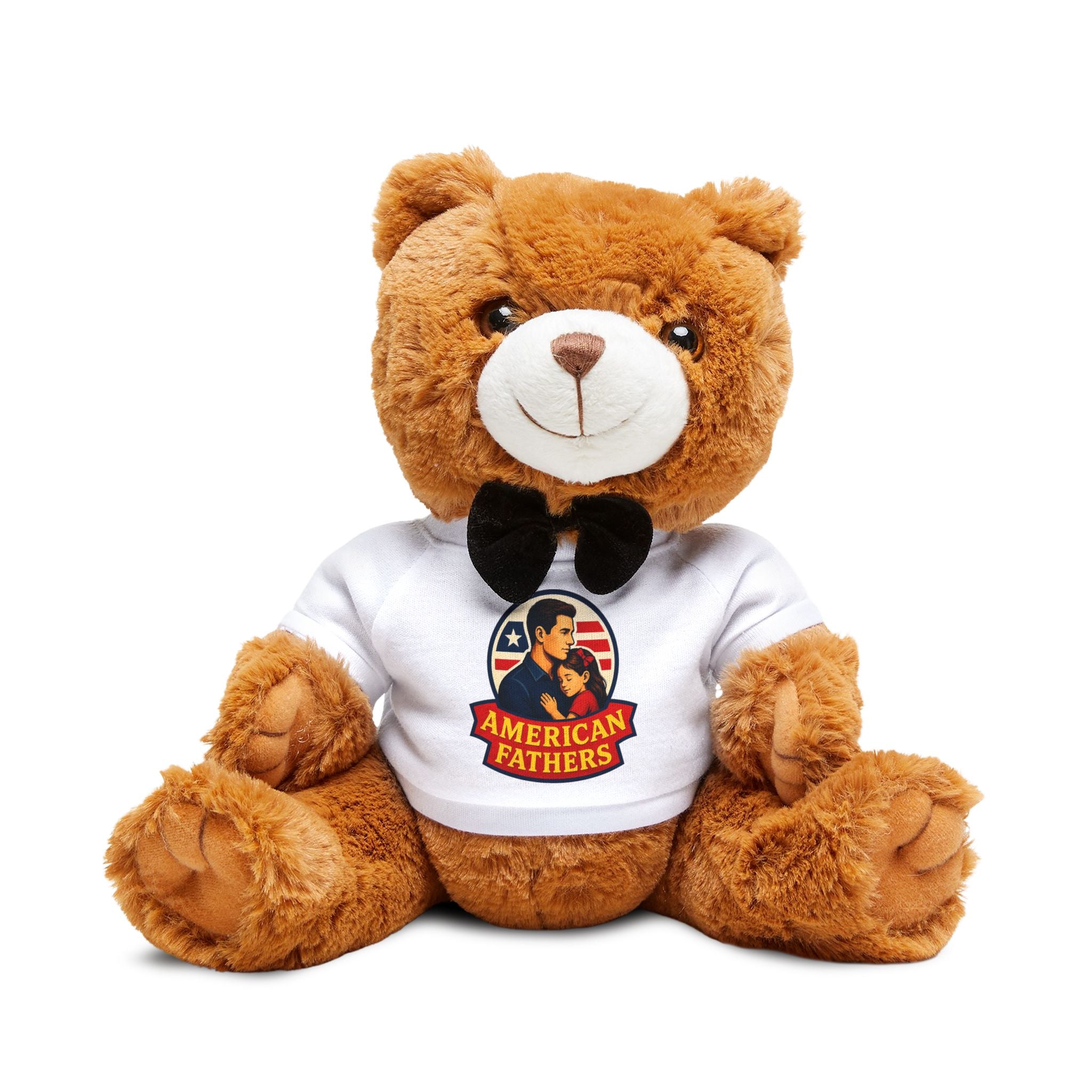 American Fathers Teddy Bear – Plush Bear with 'American Fathers' T‑Shirt