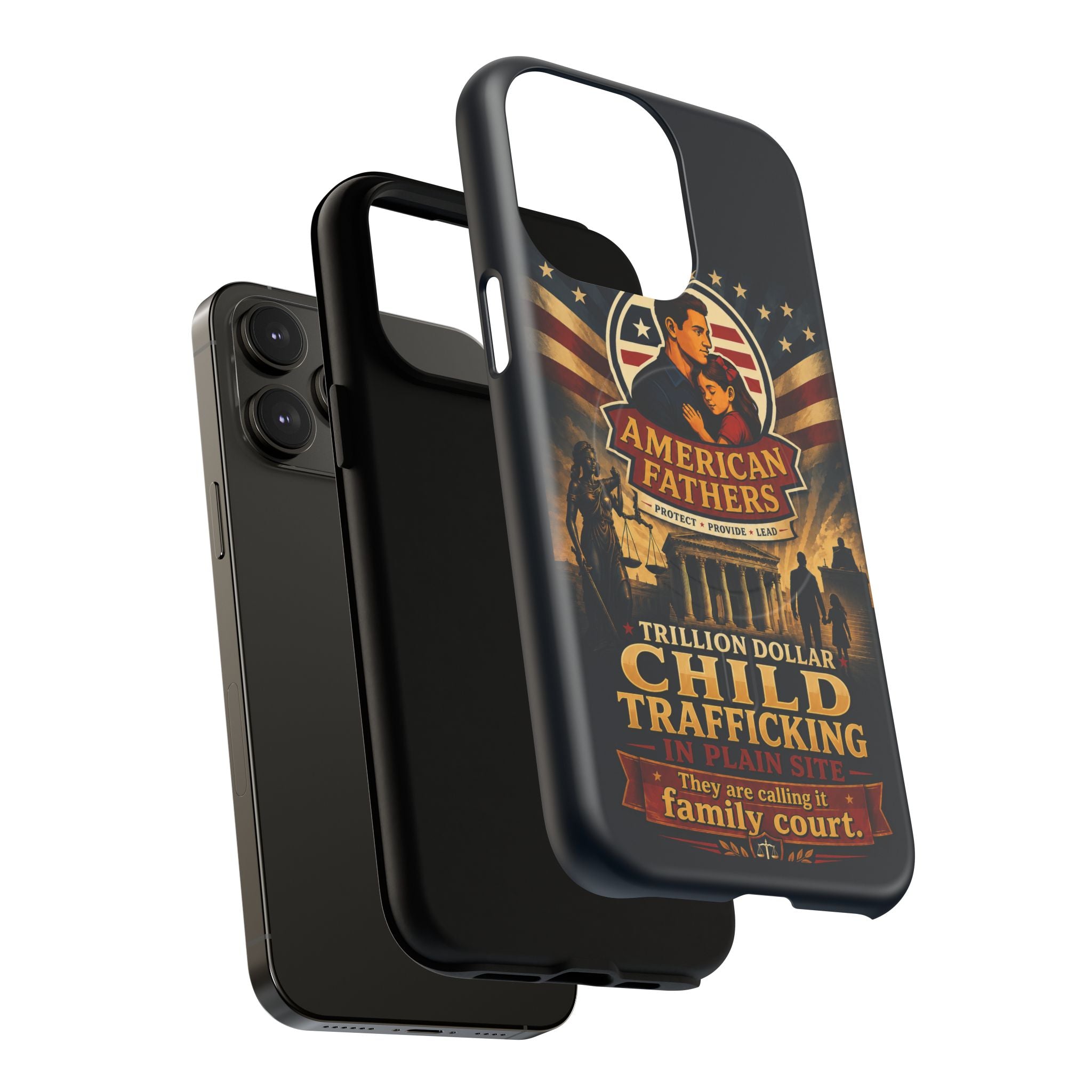 Phone Case — “Child Trafficking Making Trillions” Tough Magnetic Protective Case