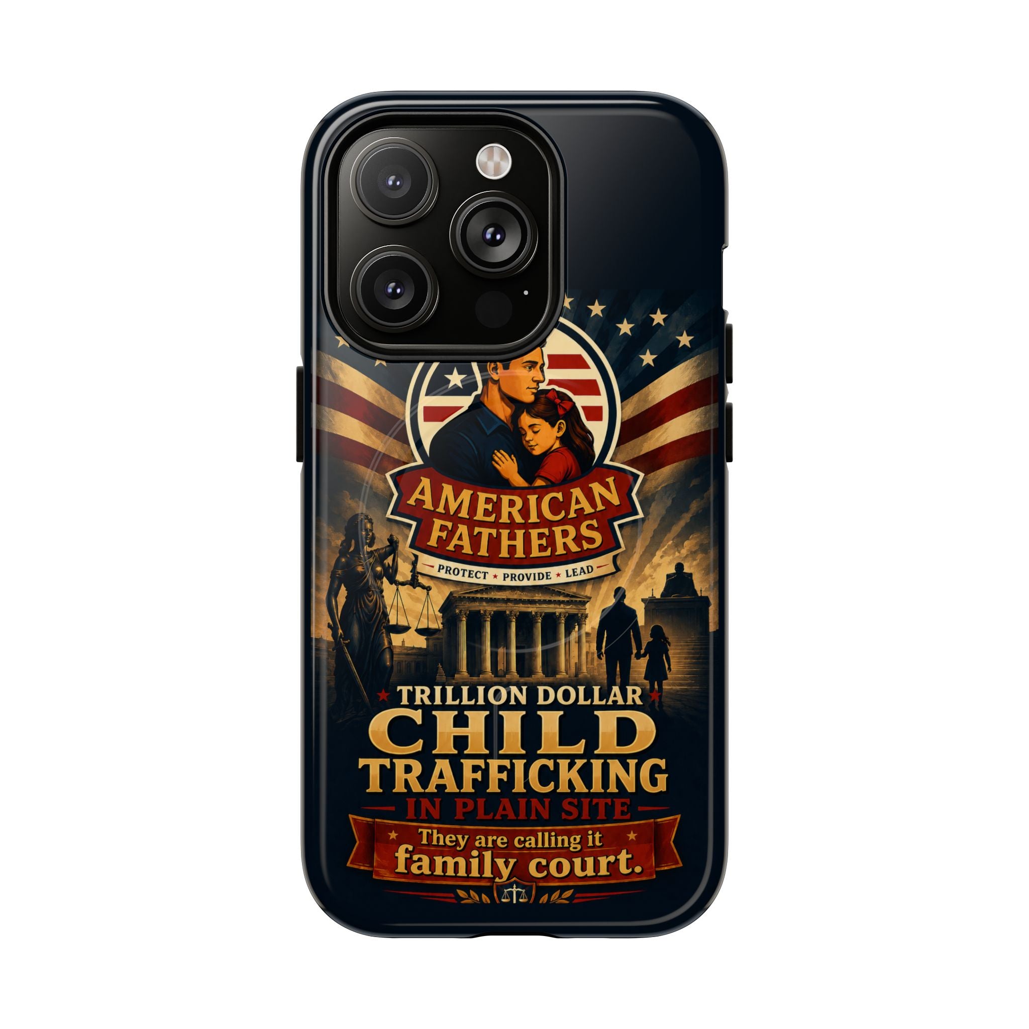 Phone Case — “Child Trafficking Making Trillions” Tough Magnetic Protective Case