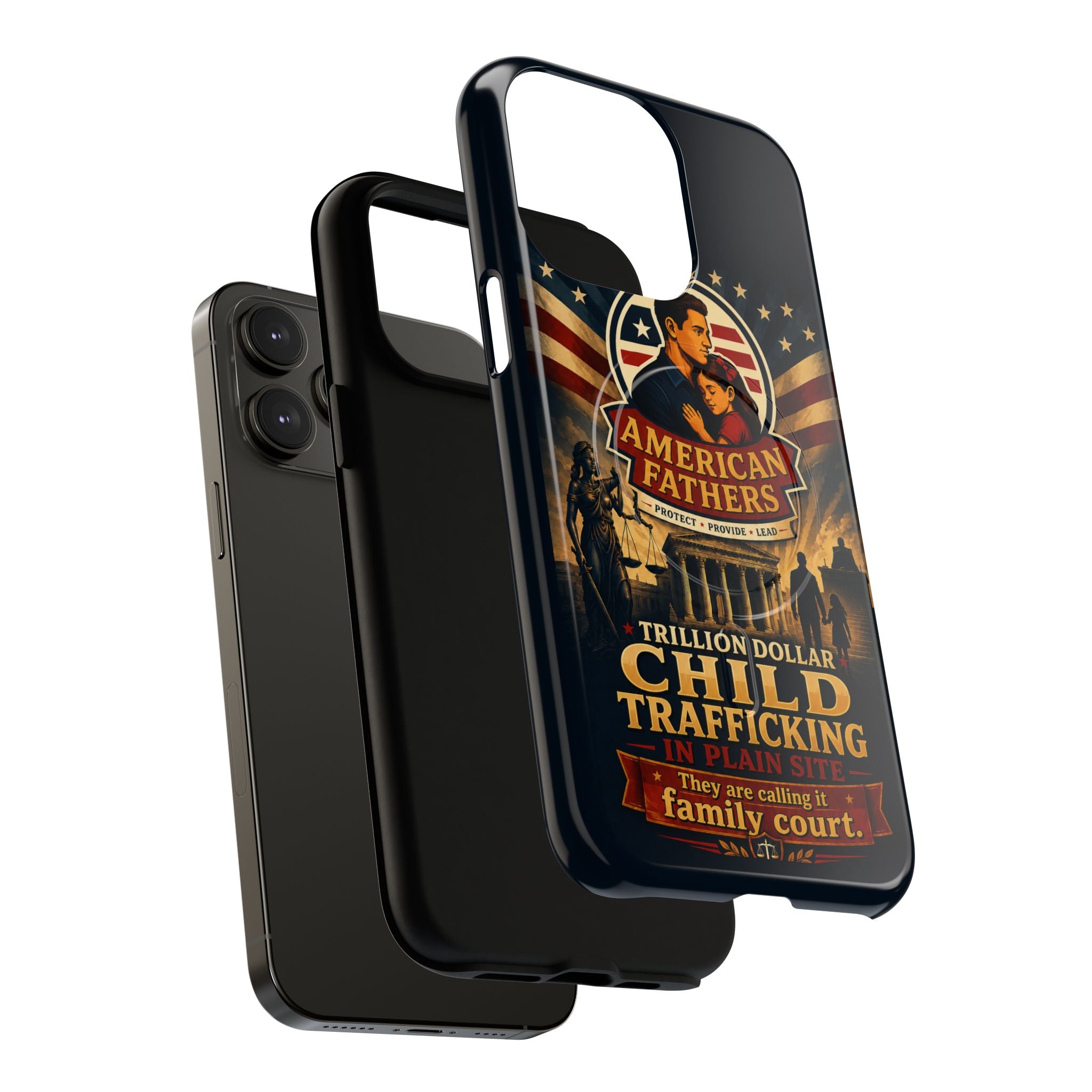 Phone Case — “Child Trafficking Making Trillions” Tough Magnetic Protective Case