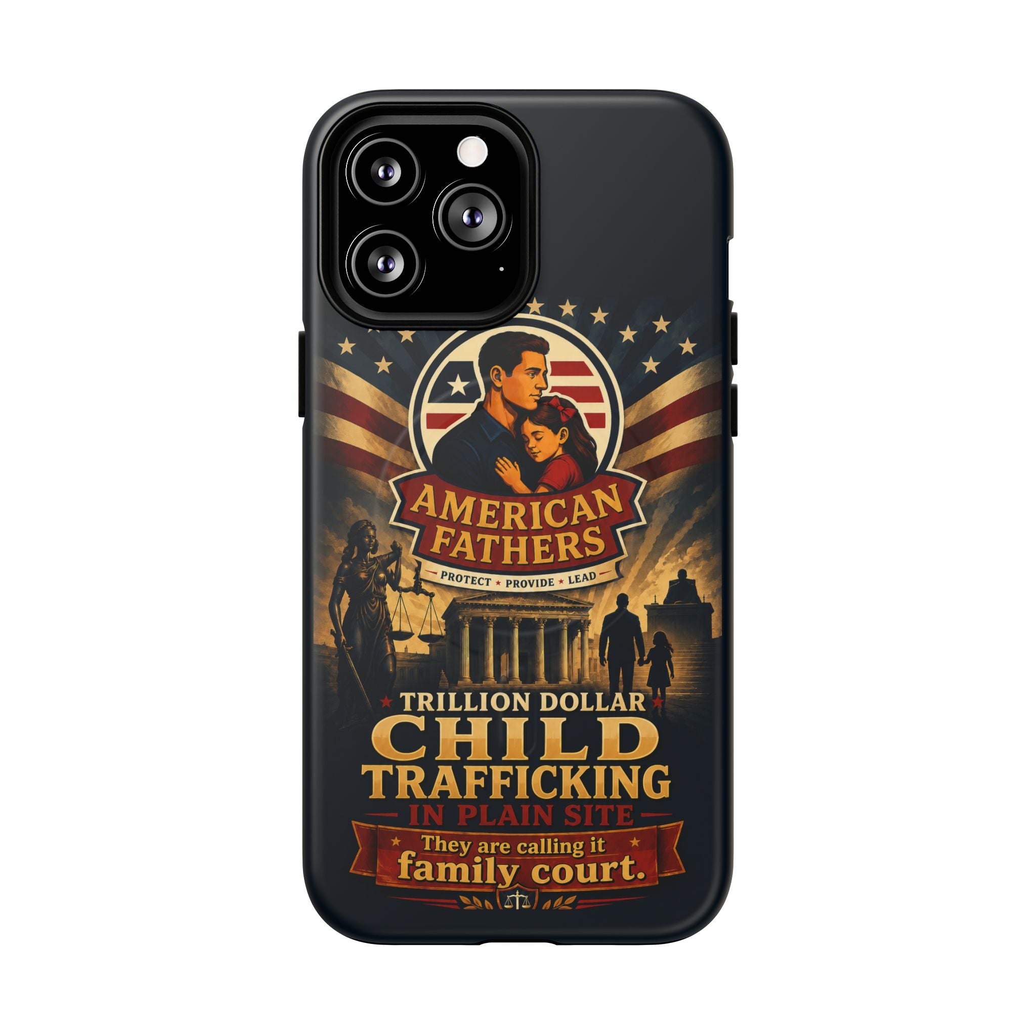 Phone Case — “Child Trafficking Making Trillions” Tough Magnetic Protective Case