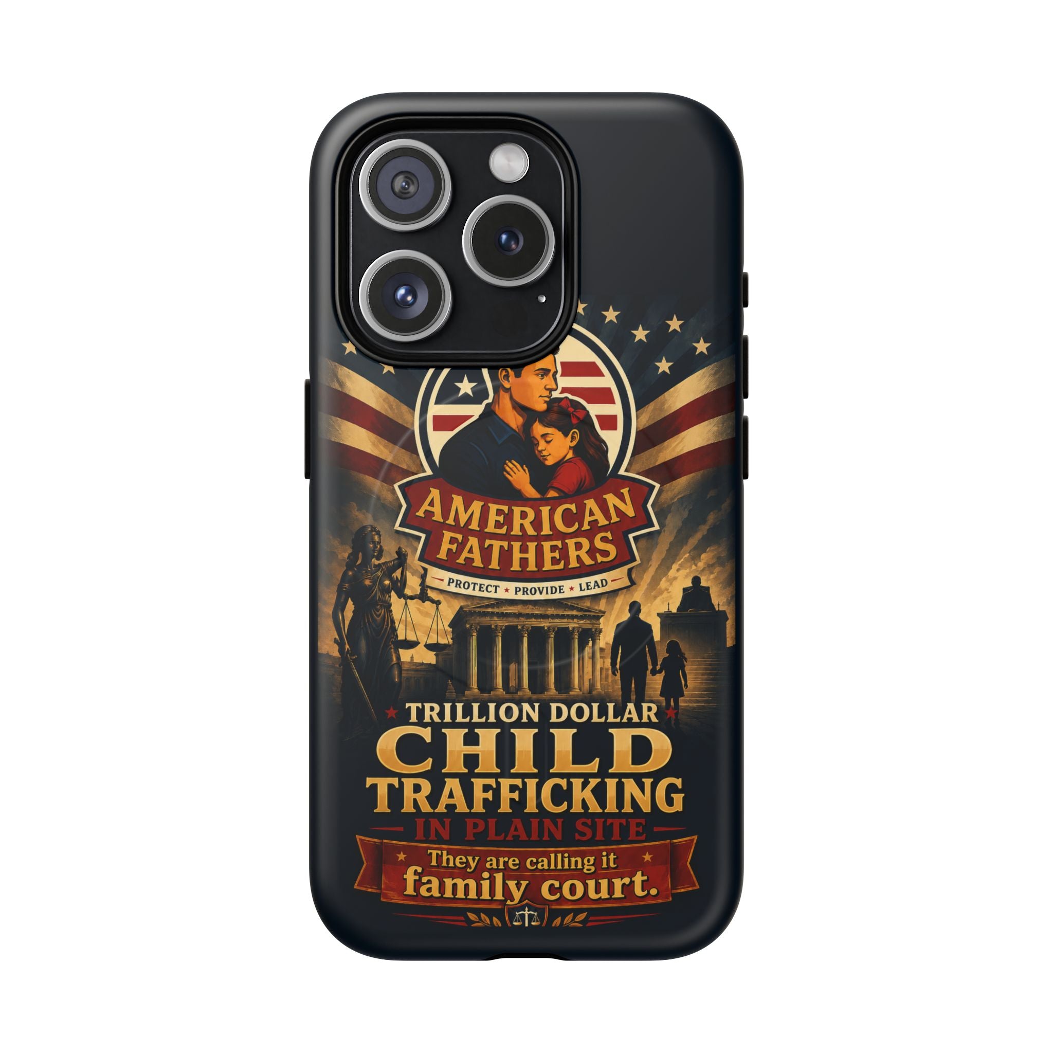 Phone Case — “Child Trafficking Making Trillions” Tough Magnetic Protective Case