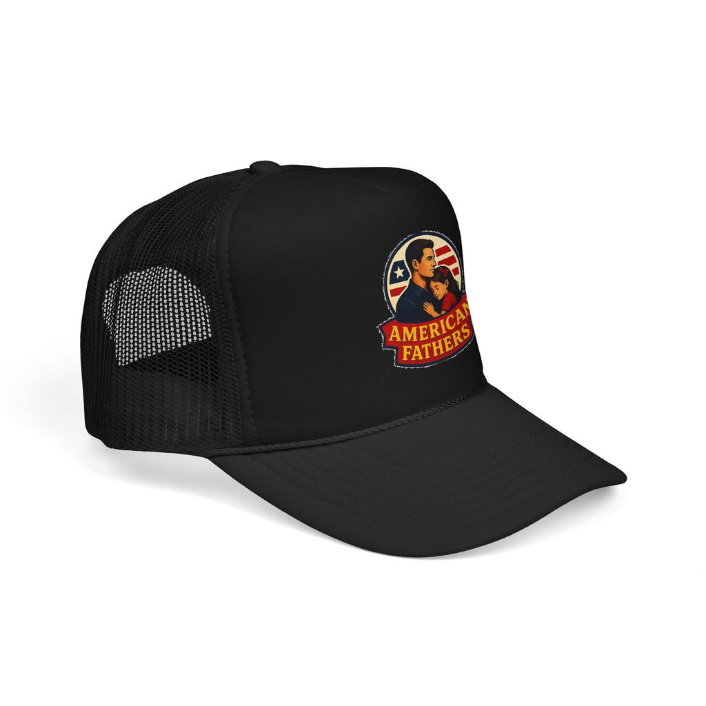 American Fathers Foam Trucker Hat — Patriotic Dad Cap