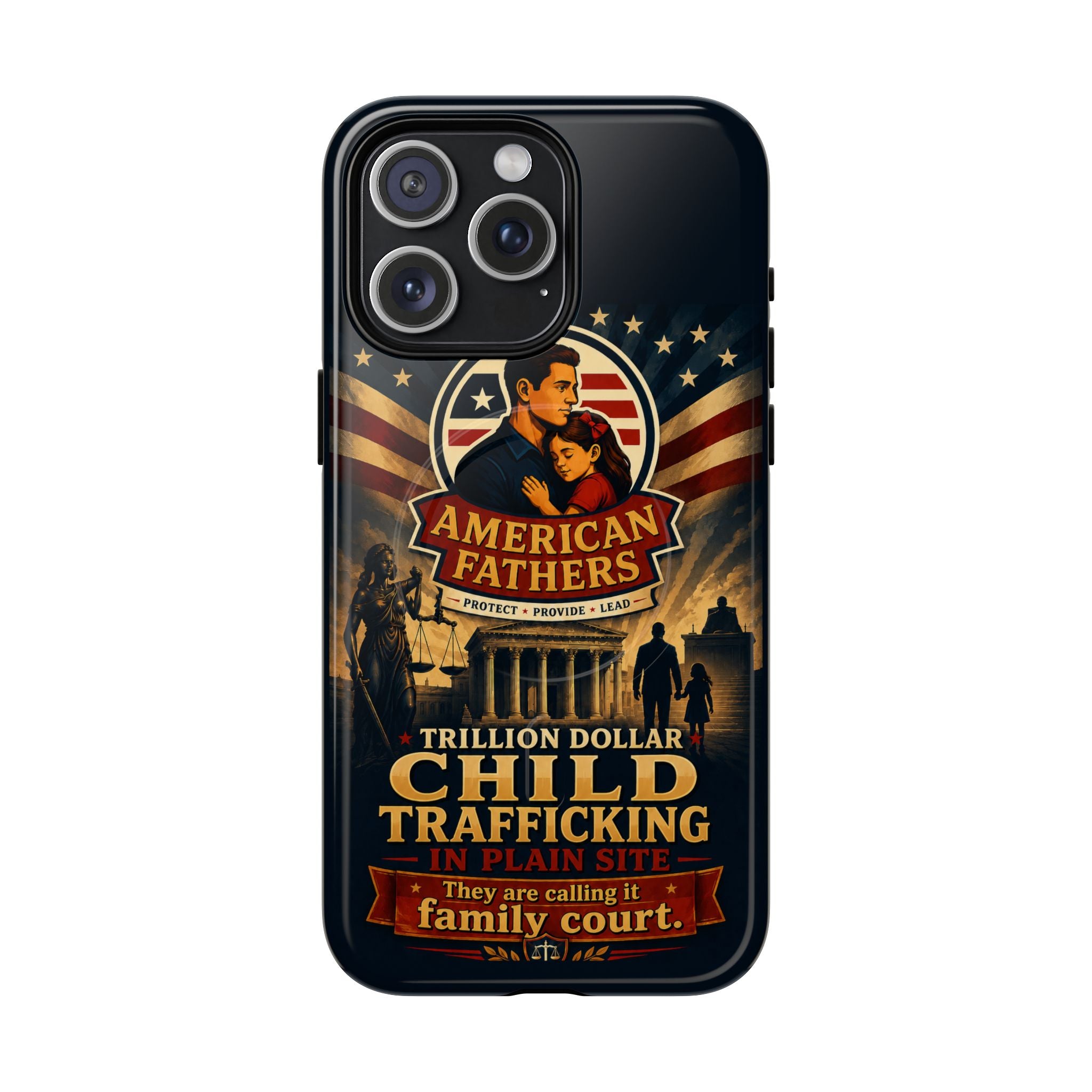 Phone Case — “Child Trafficking Making Trillions” Tough Magnetic Protective Case